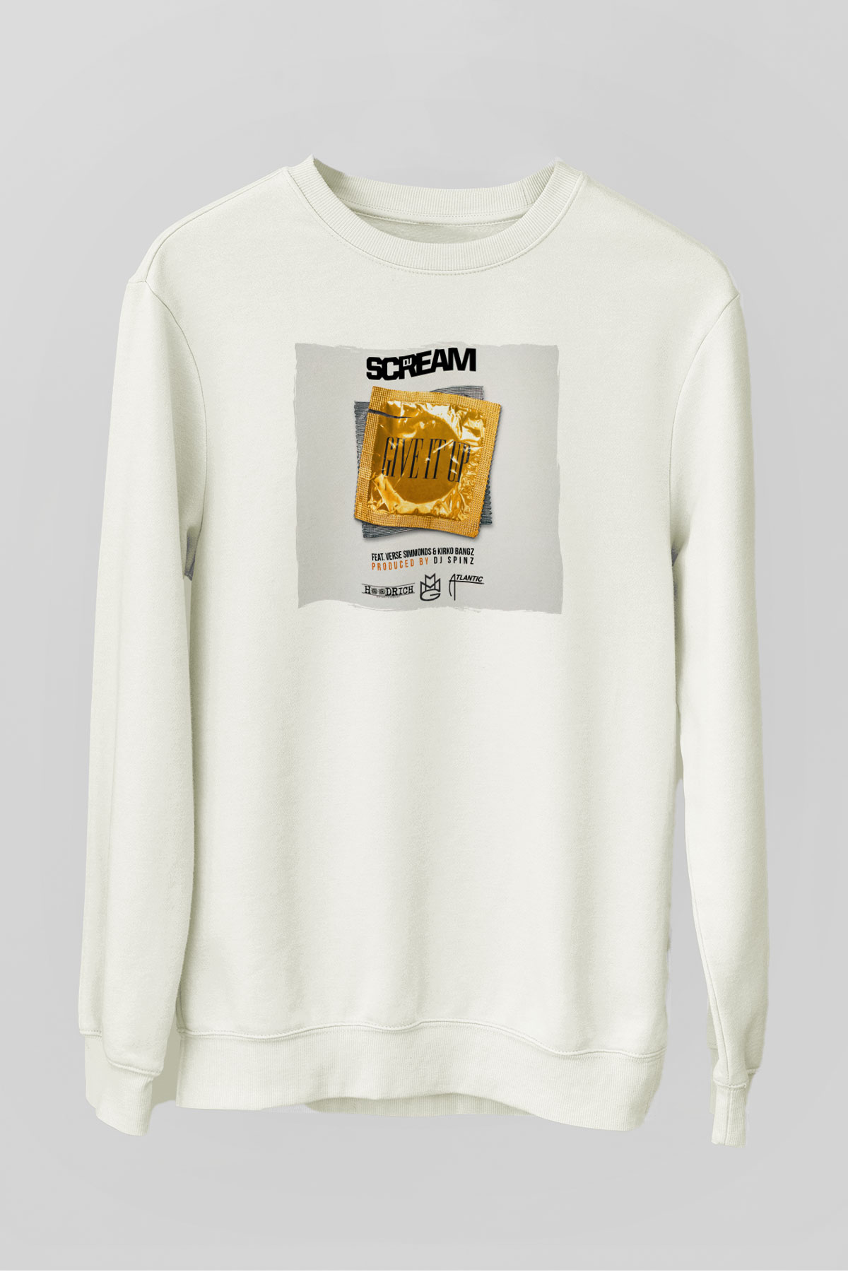 Skream Beyaz Unisex Sweatshirt