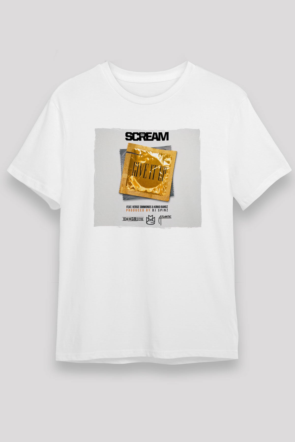 Skream Beyaz Unisex Tişört T-Shirt - TişörtFabrikası