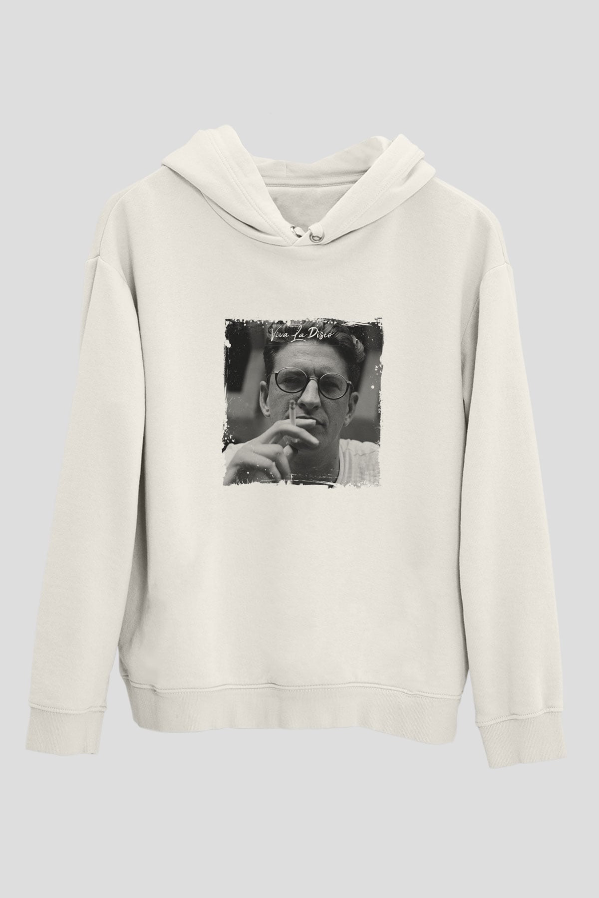 SkreamBaskılı Beyaz Hoodie