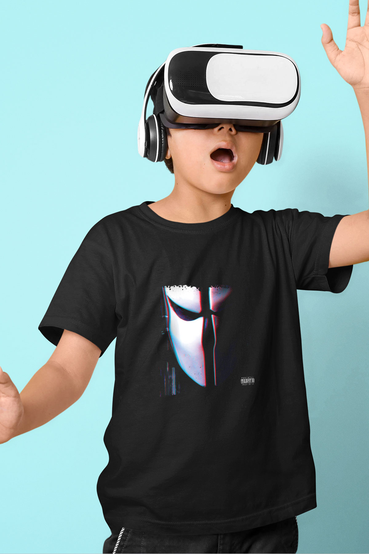 Skrillex Baskılı Unisex Siyah Çocuk Tişört
