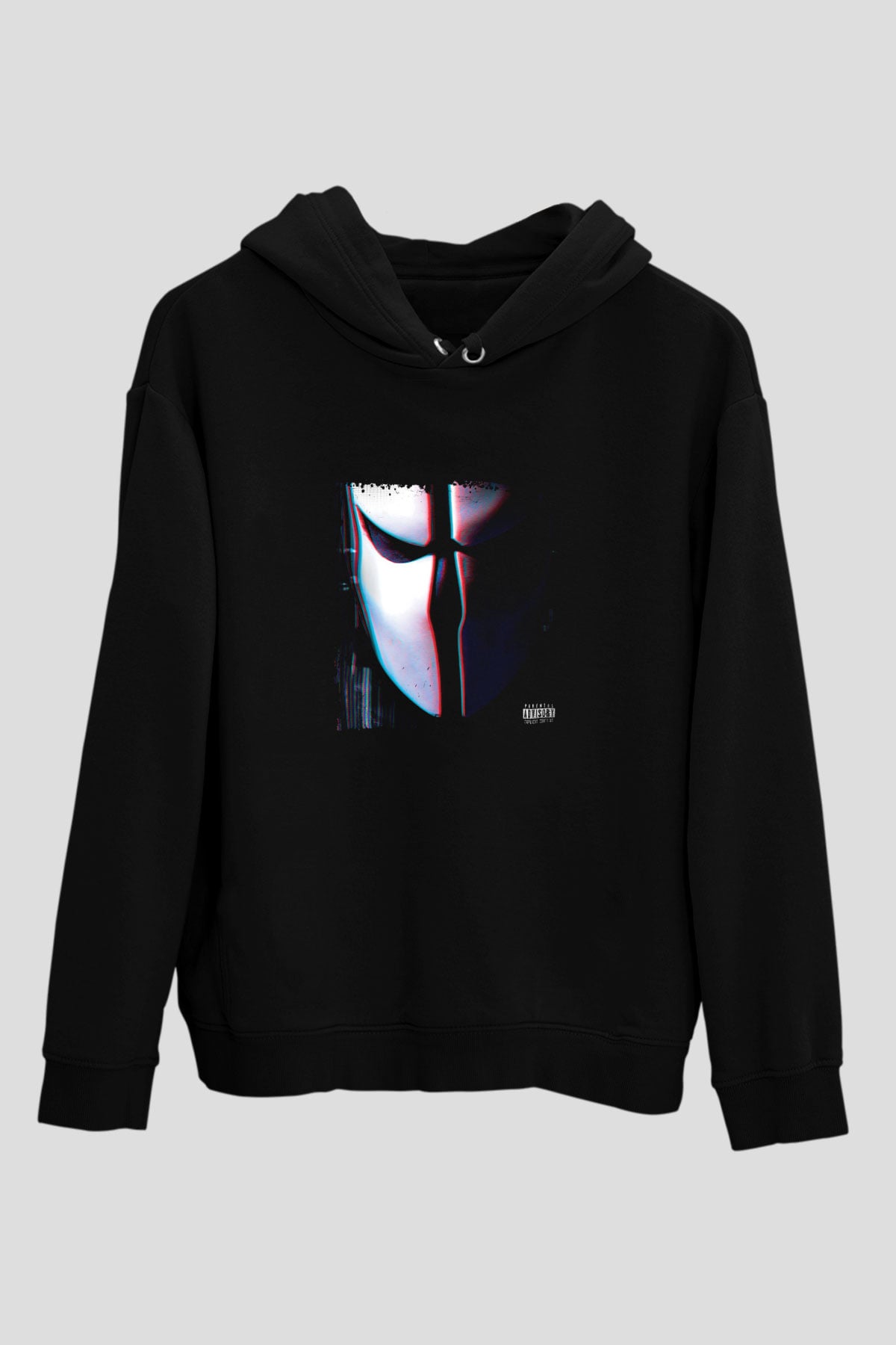 Skrillex Baskılı Unisex Siyah Hoodie