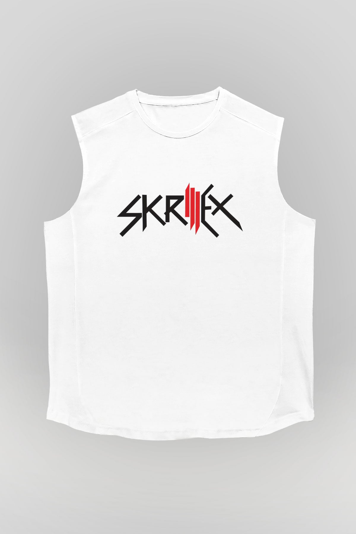 Skrillex Beyaz Unisex Kolsuz Tişört