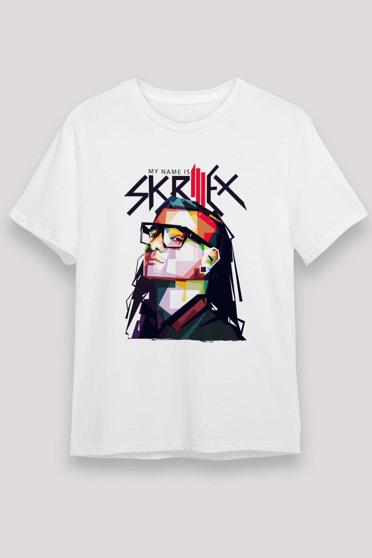 Skrillex Beyaz Unisex Tişört T-Shirt - TişörtFabrikası