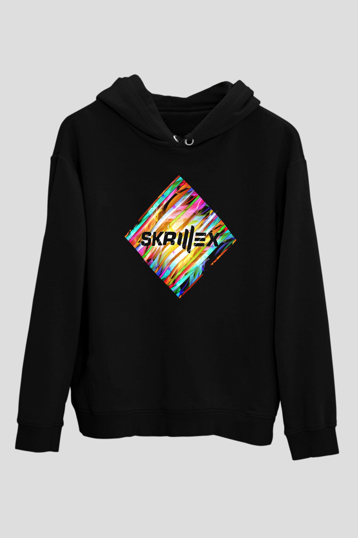 Skrillex Siyah Unisex Kapüşonlu Sweatshirt
