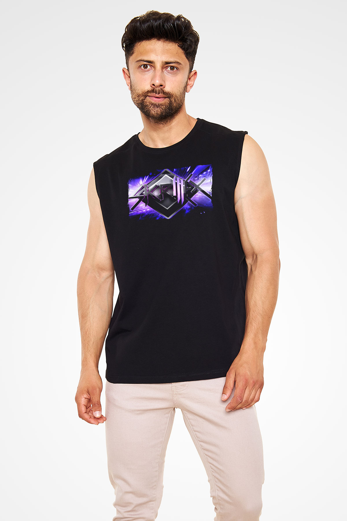 Skrillex Siyah Unisex Kolsuz Tişört