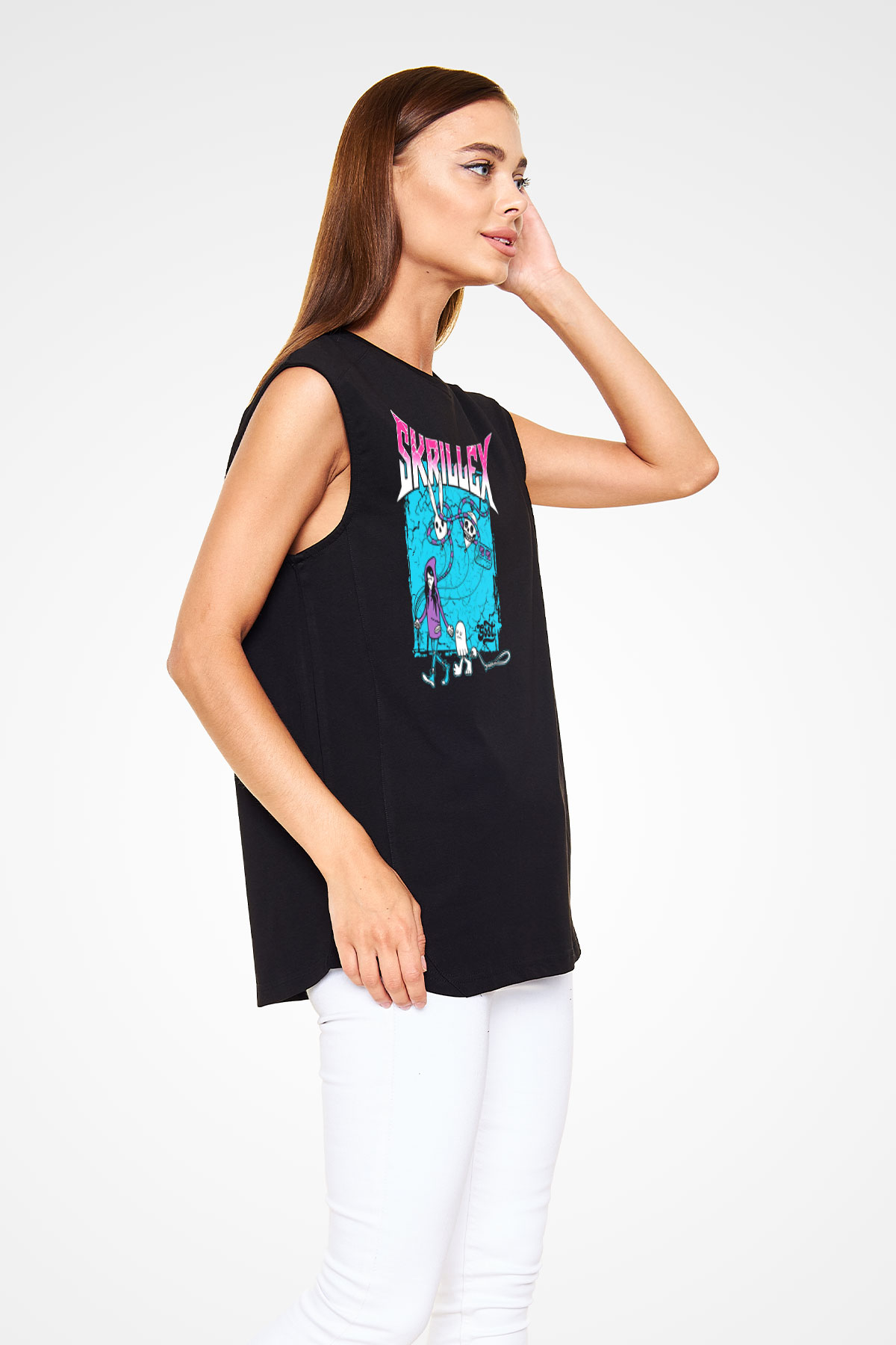 Skrillex Siyah Unisex Kolsuz Tişört