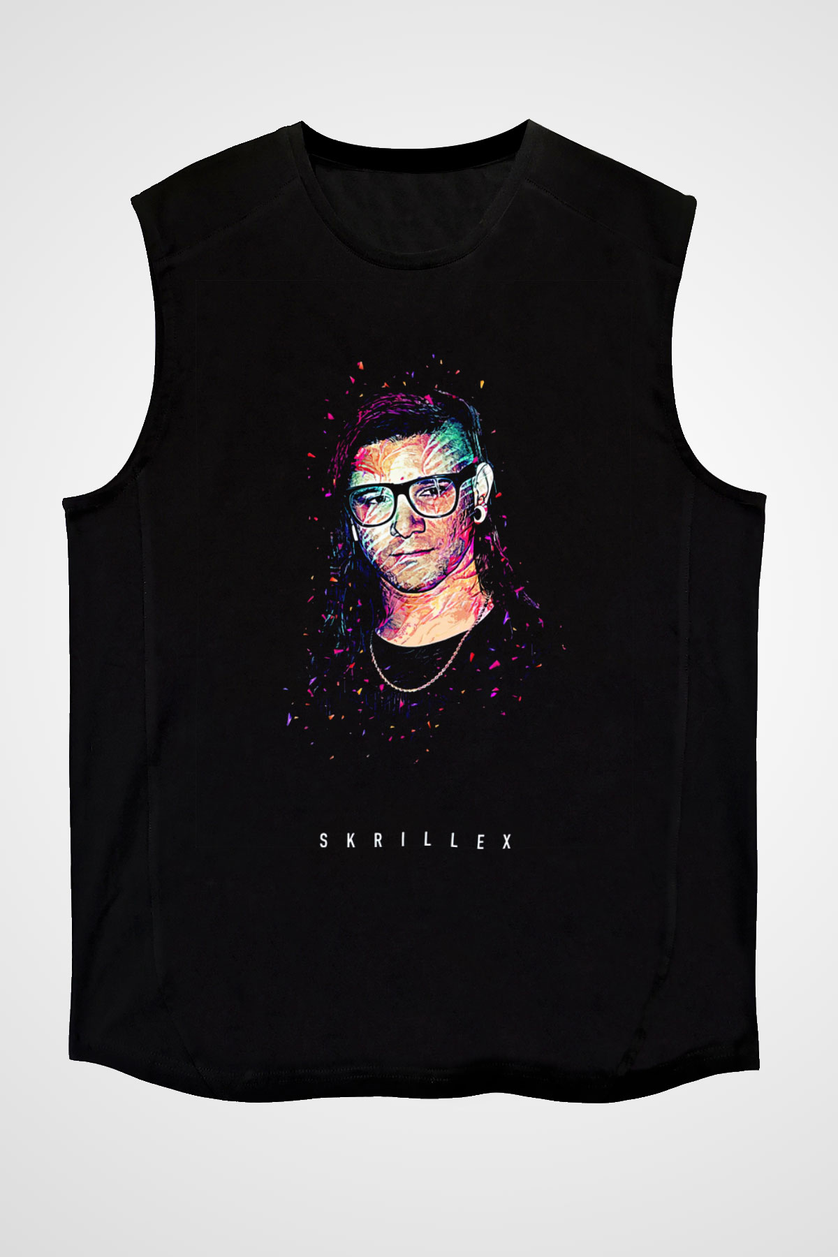 Skrillex Siyah Unisex Kolsuz Tişört