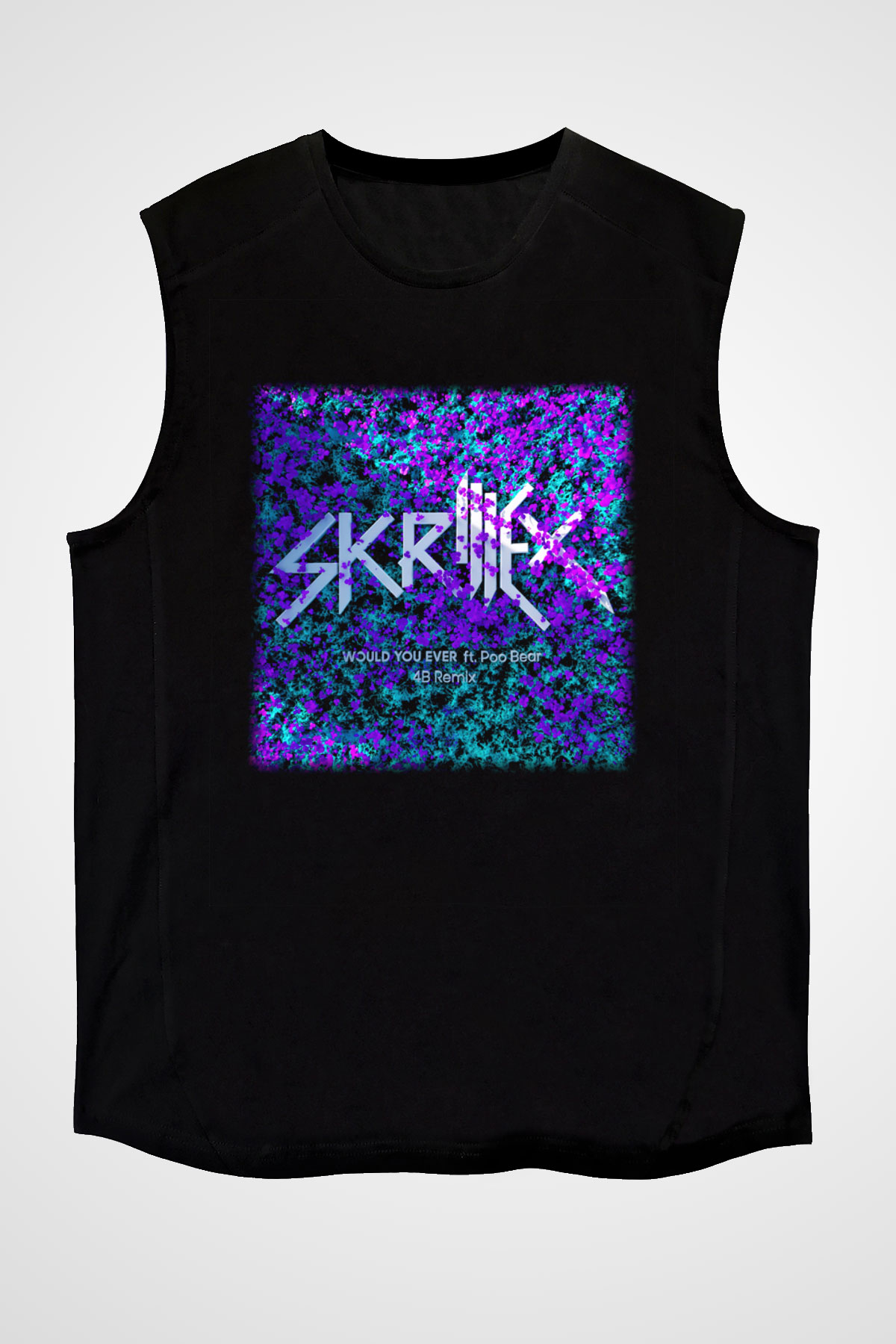 Skrillex Siyah Unisex Kolsuz Tişört