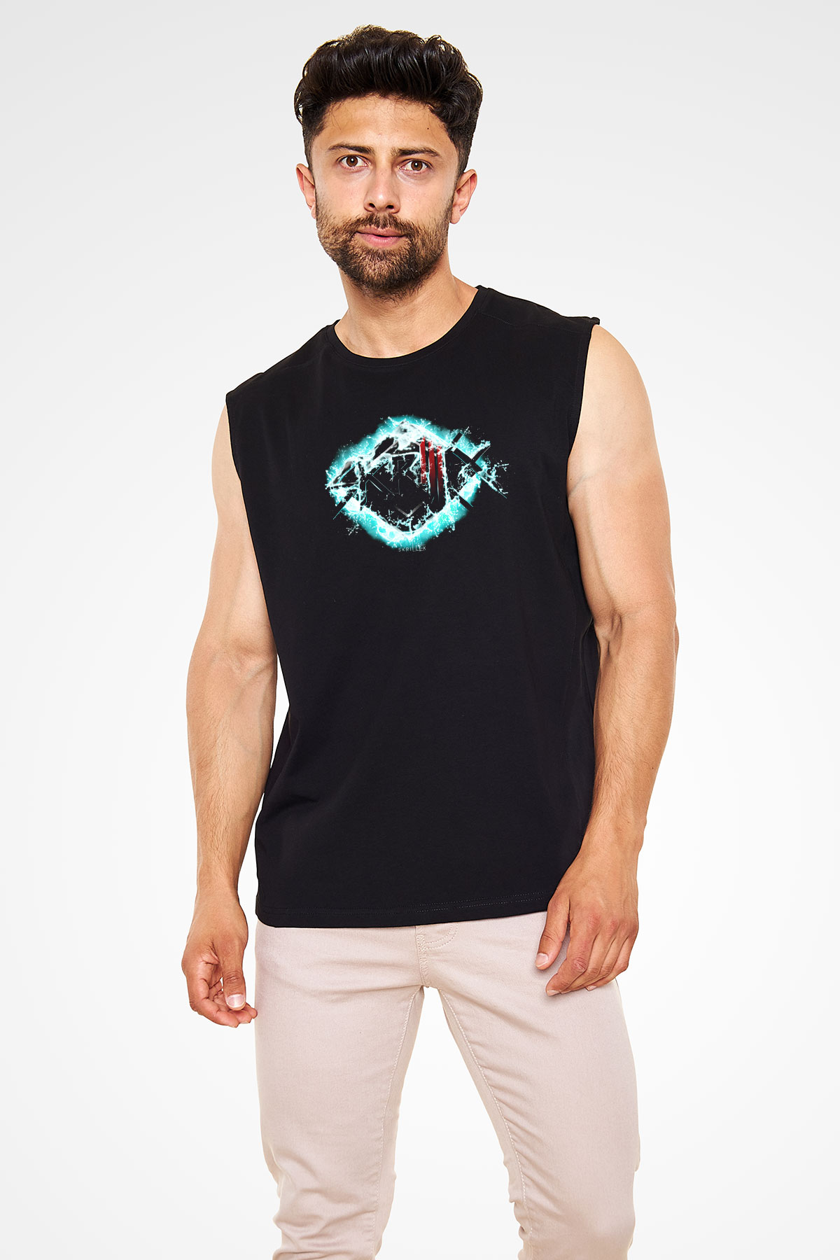 Skrillex Siyah Unisex Kolsuz Tişört