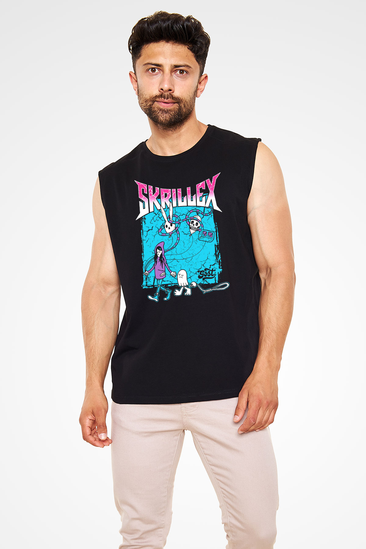 Skrillex Siyah Unisex Kolsuz Tişört
