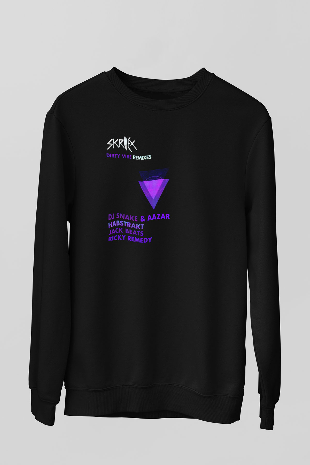 Skrillex Siyah Unisex Sweatshirt