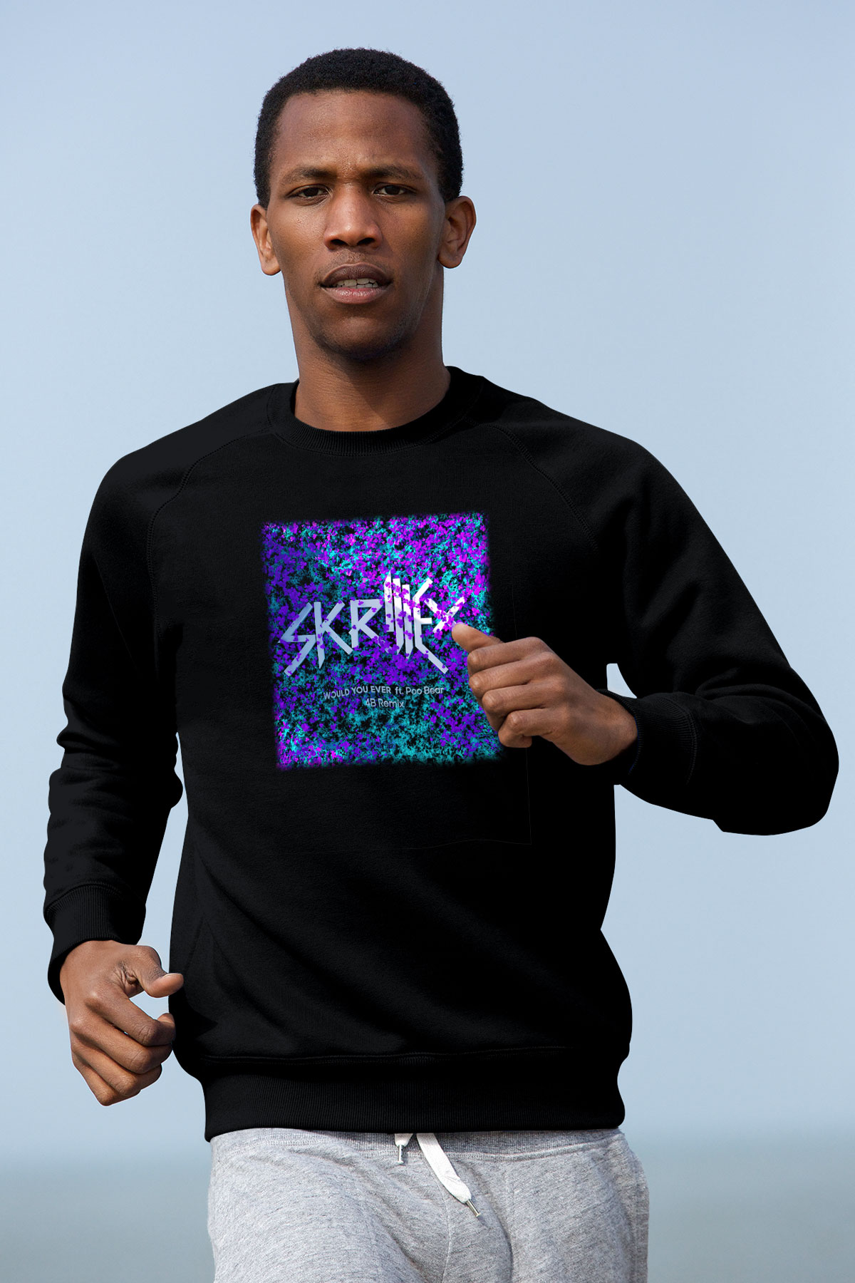 Skrillex Siyah Unisex Sweatshirt