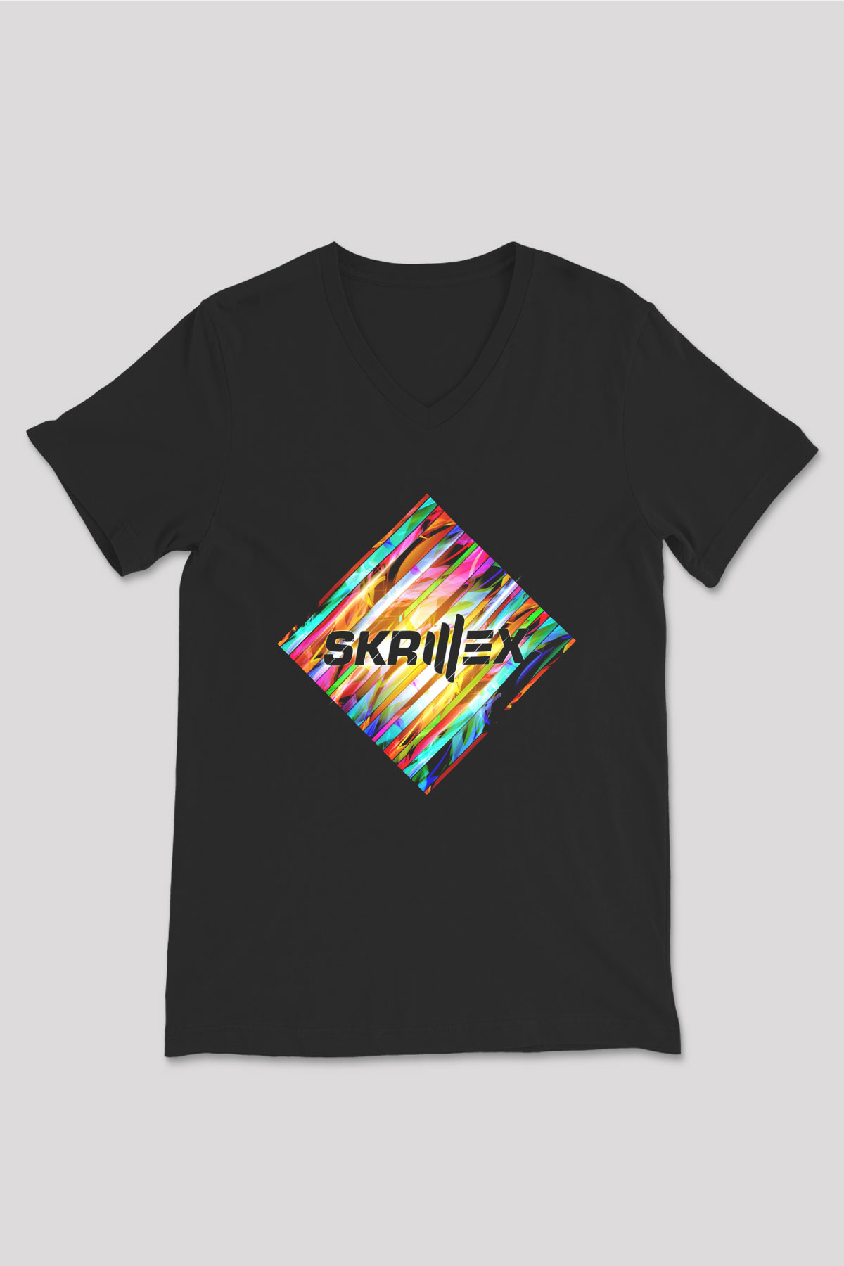 Skrillex Siyah Unisex V Yaka Tişört