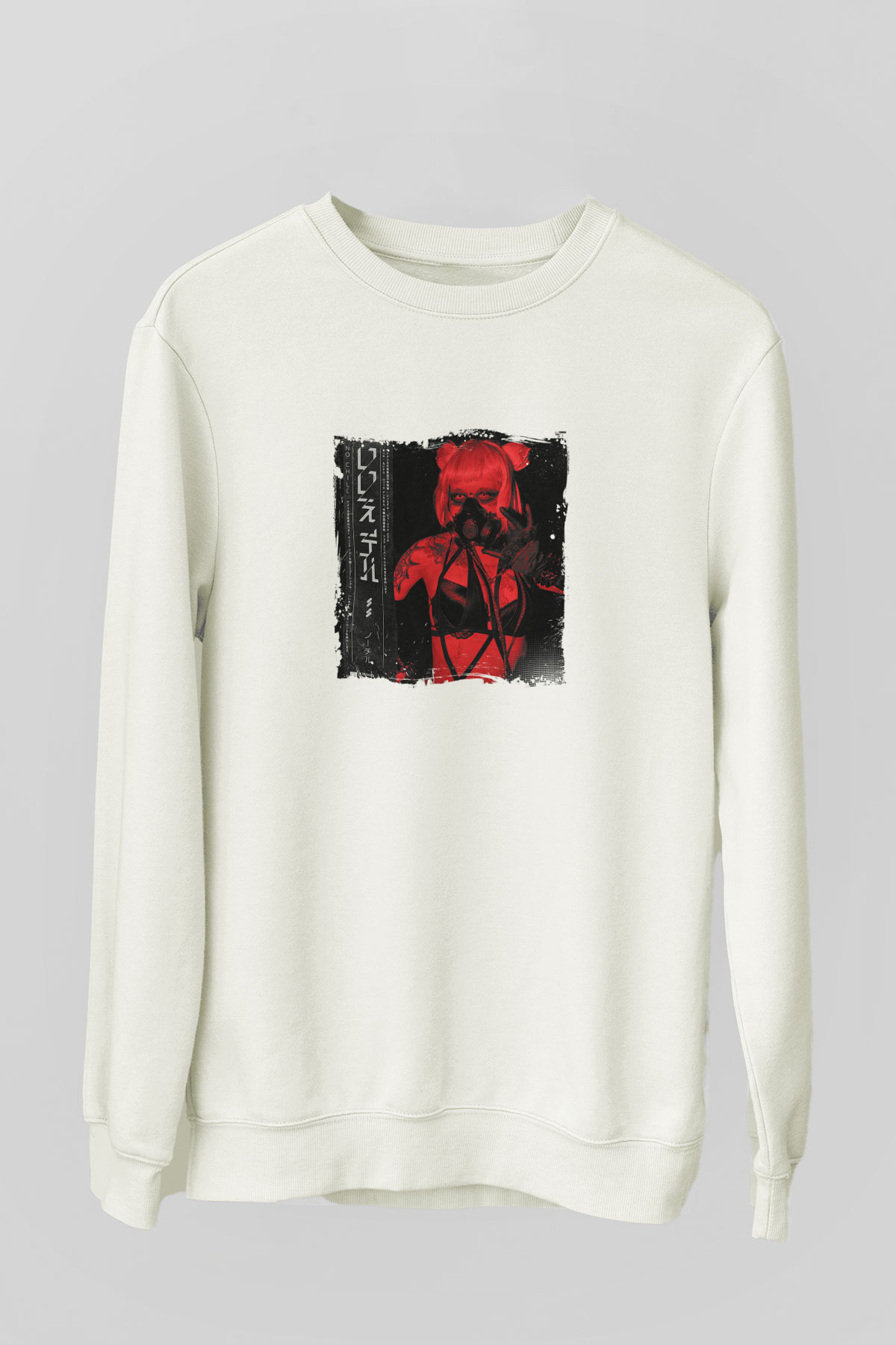 SkrillexBaskılı Beyaz Sweatshirt