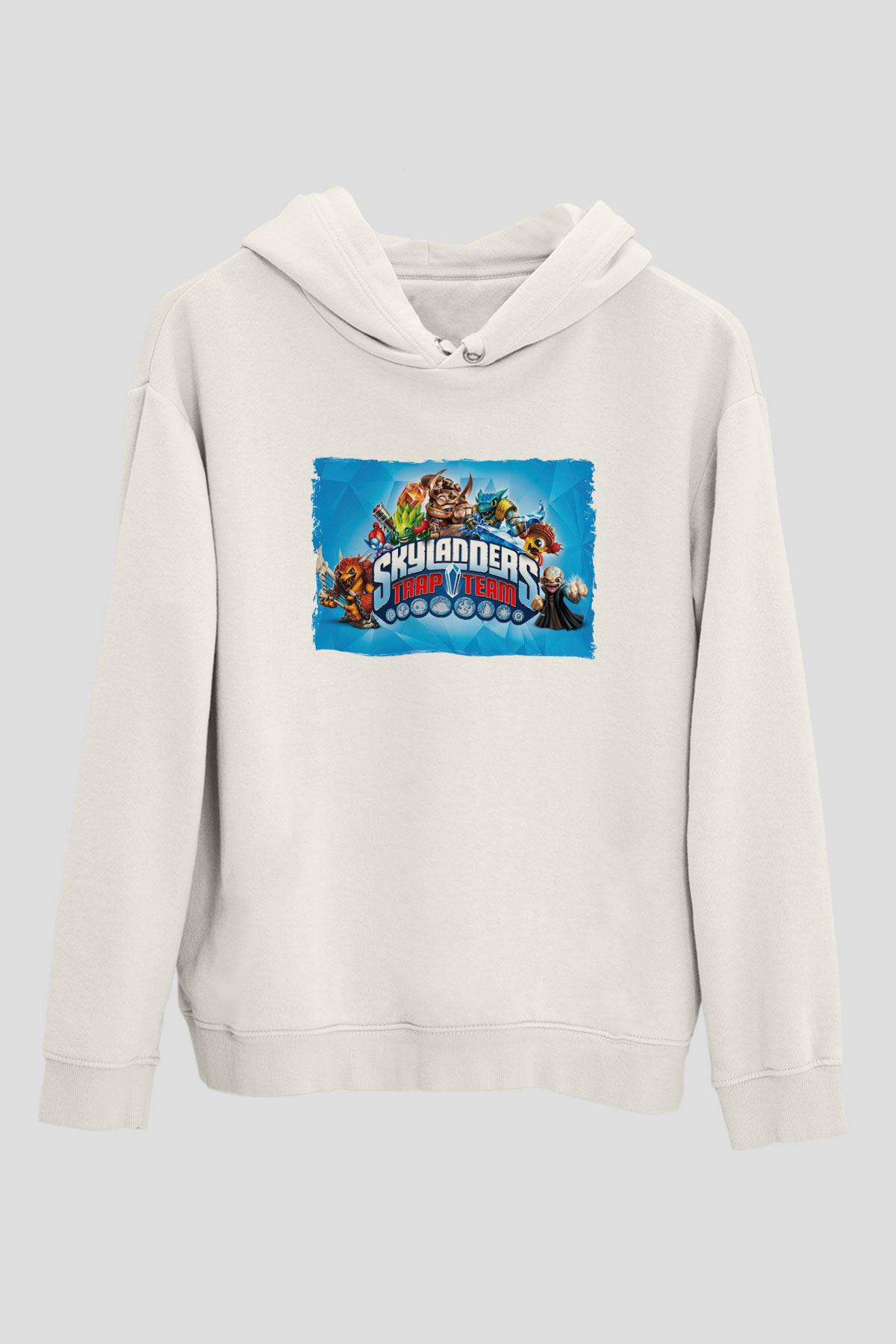 Skylanders Beyaz Unisex Hoodie