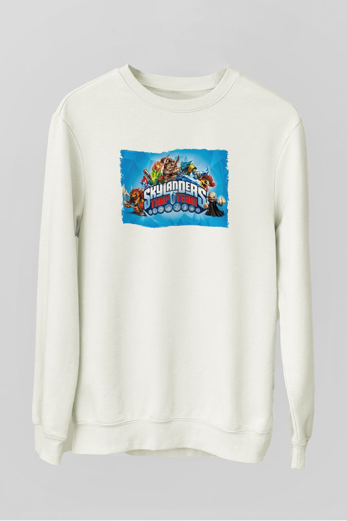 Skylanders Beyaz Unisex Sweatshirt
