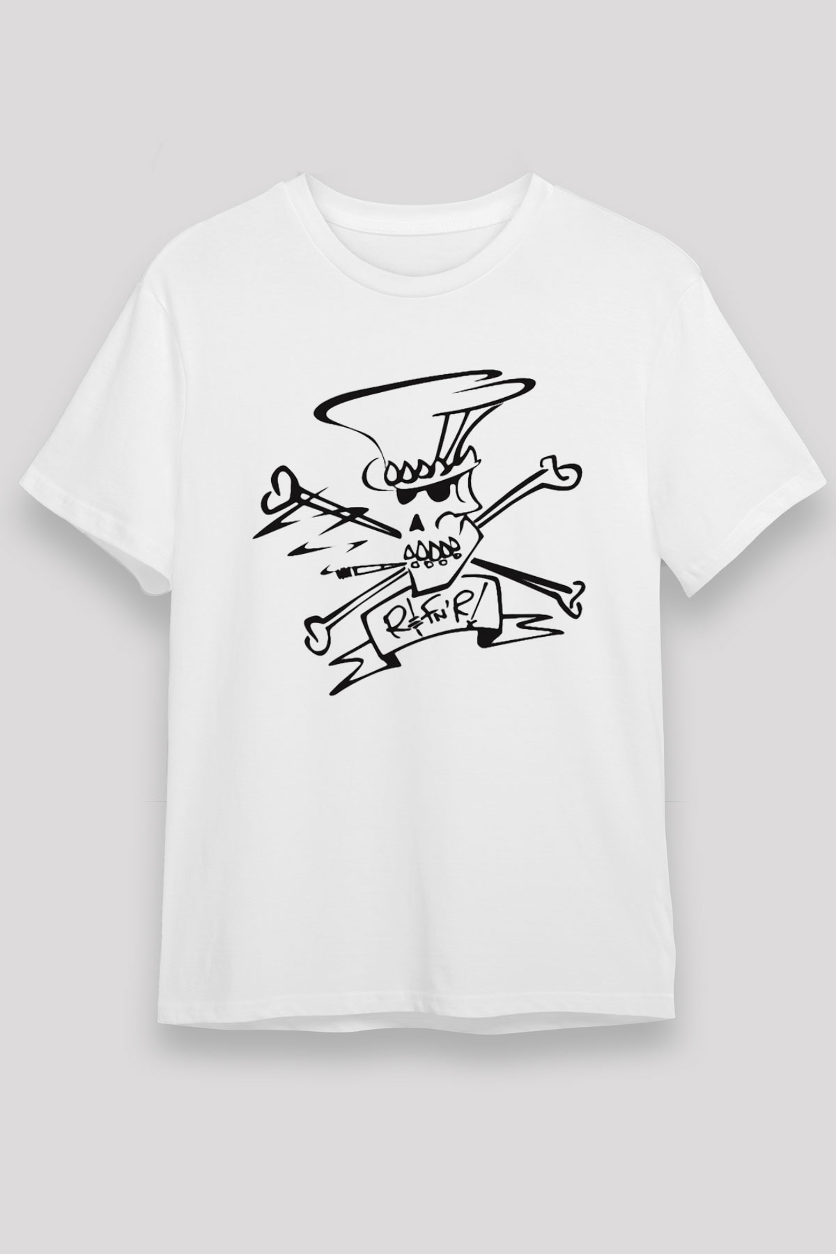 Slash Beyaz Unisex Tişört T-Shirt - TişörtFabrikası