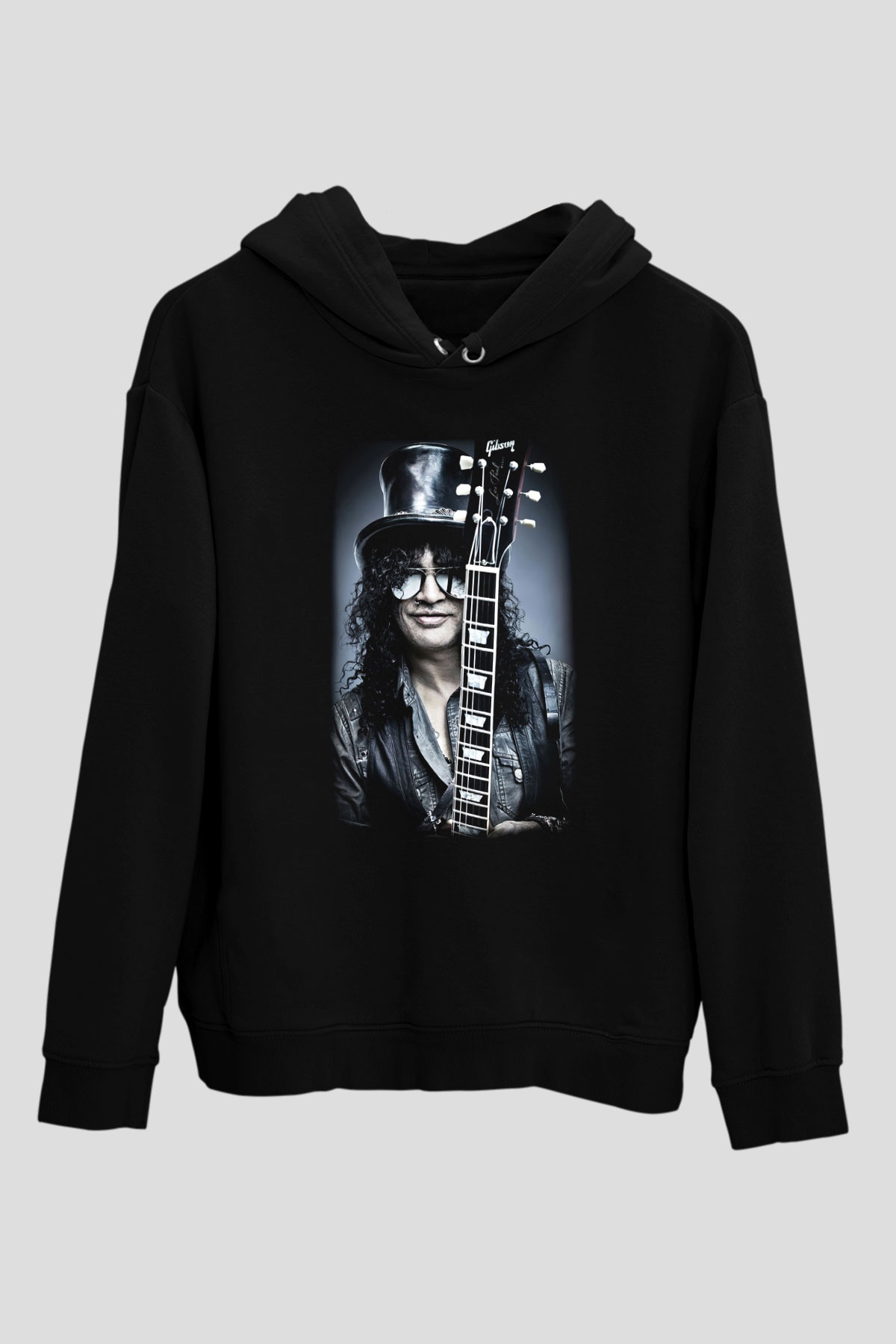 Slash Siyah Unisex Kapşonlu Sweatshirt