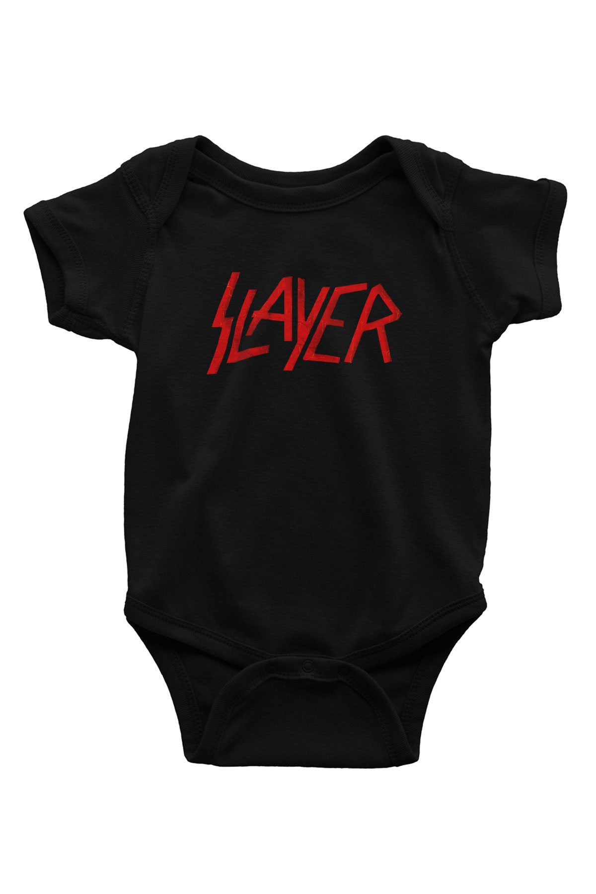 Slayer Baskılı Siyah Bebek Body - Zıbın