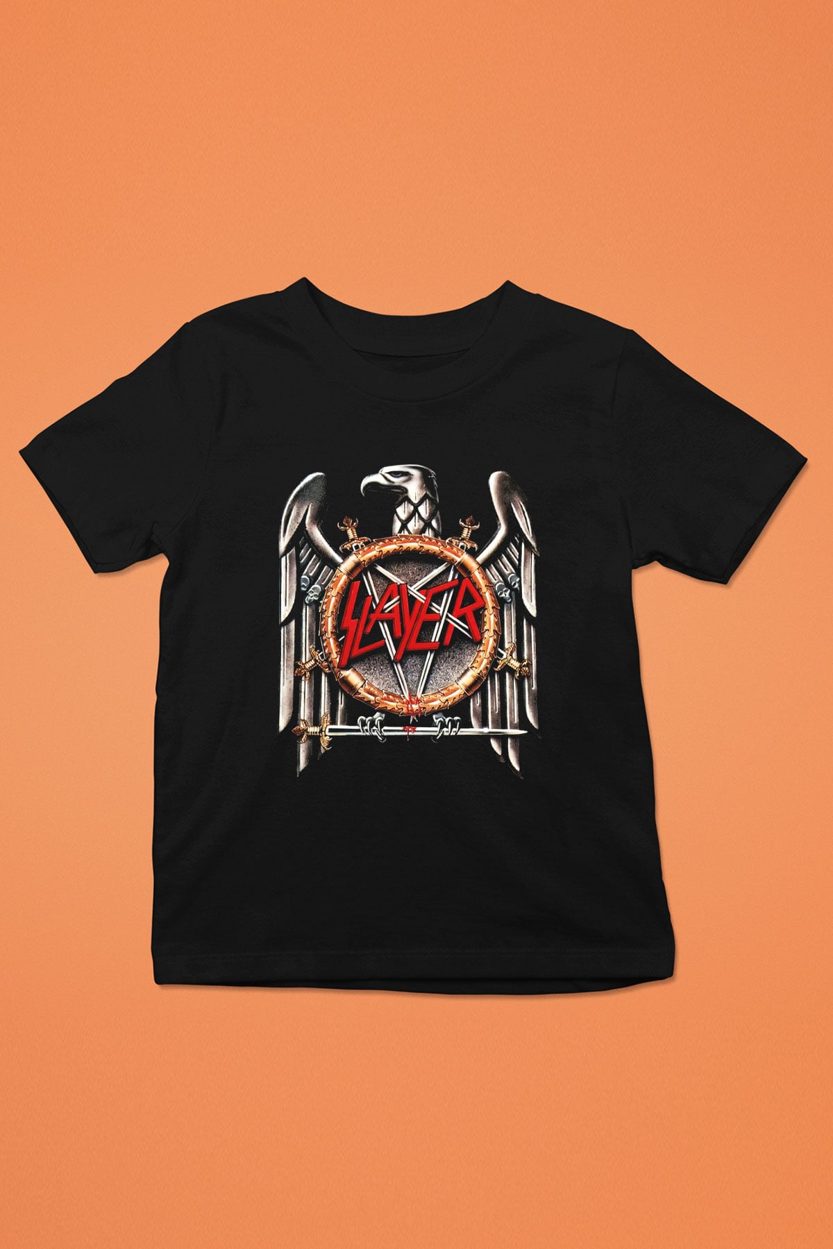 Slayer Baskılı Siyah Unisex Çocuk Tişört