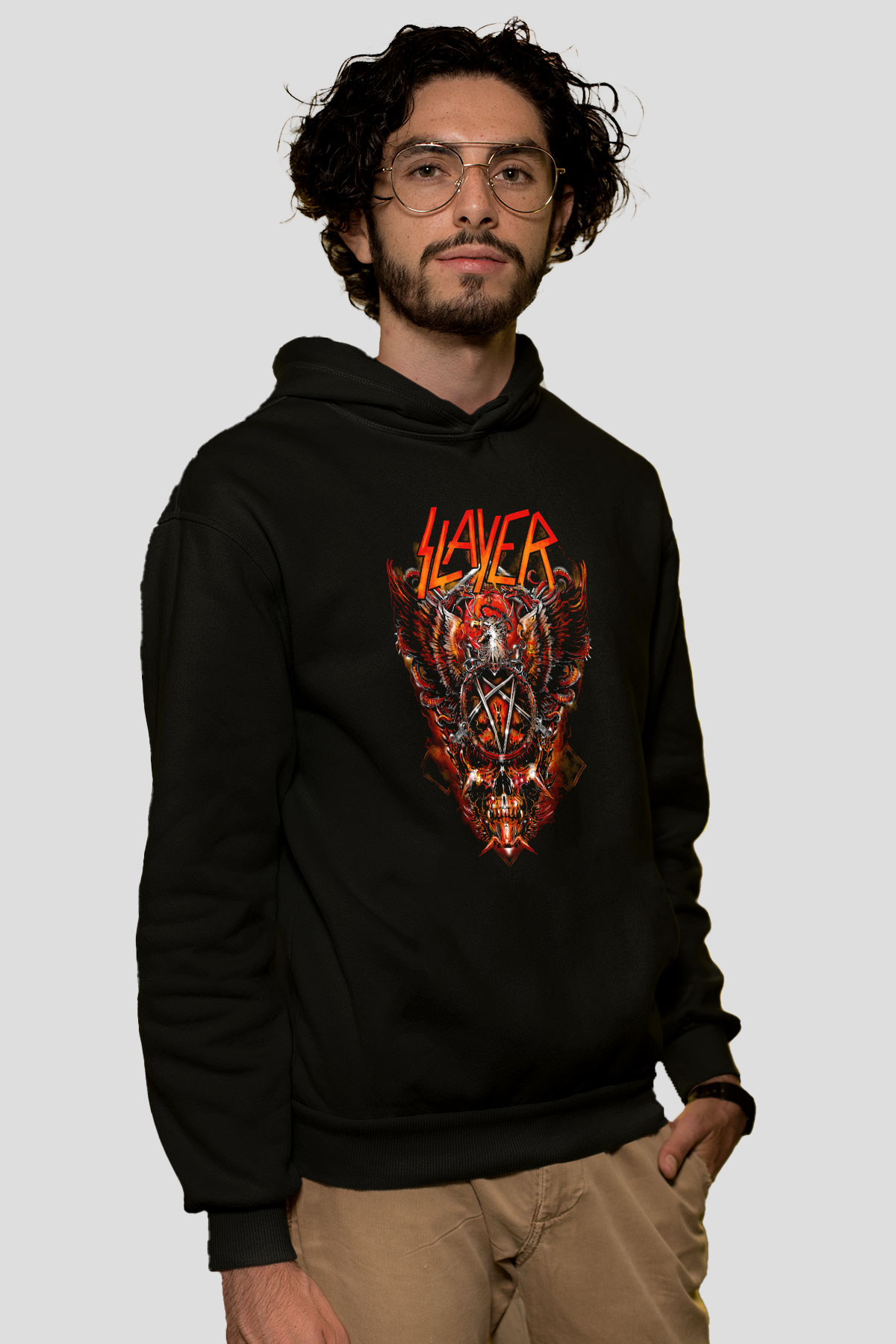 Slayer Siyah Unisex Kapşonlu Sweatshirt