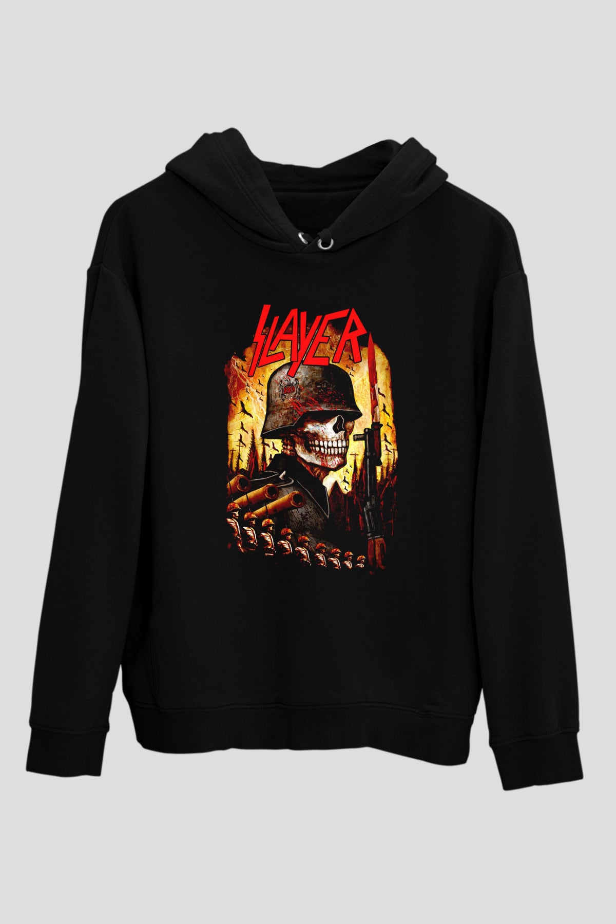 Slayer Siyah Unisex Kapşonlu Sweatshirt