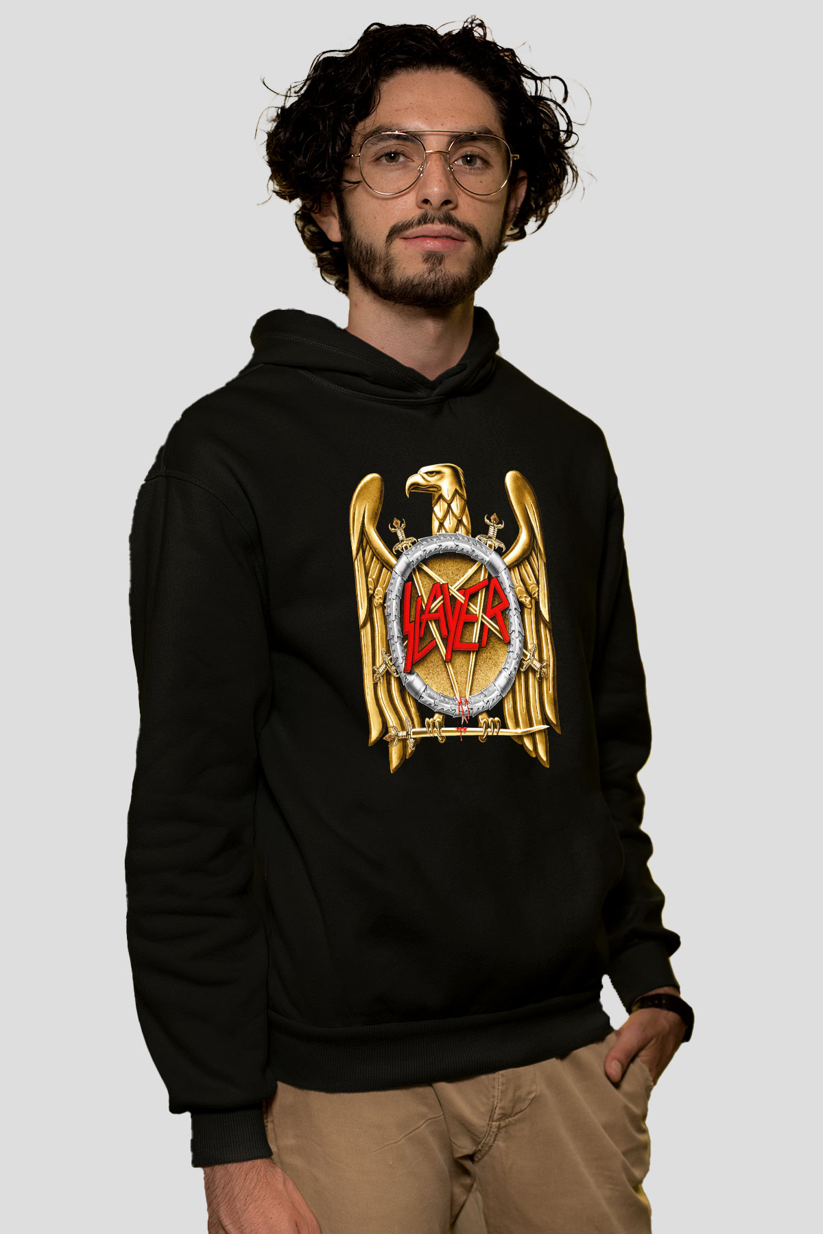 Slayer Siyah Unisex Kapşonlu Sweatshirt