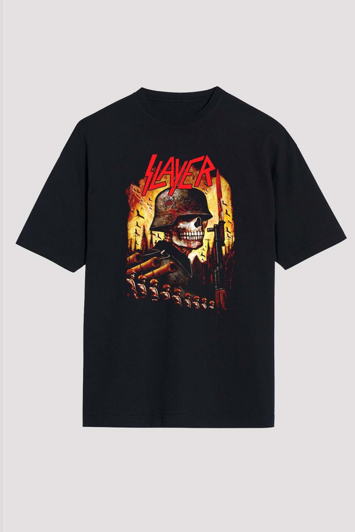 Slayer Siyah Unisex Oversize Tişört T-Shirt