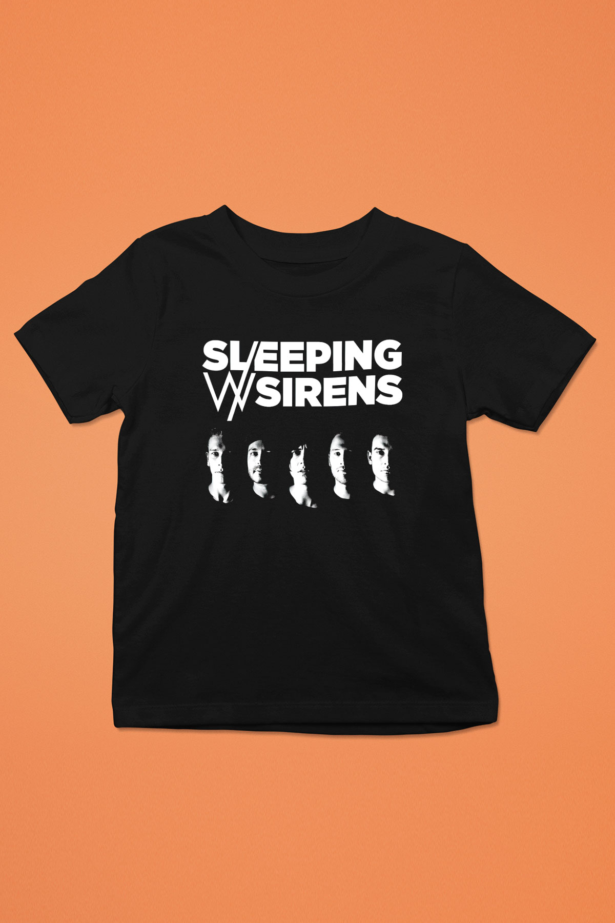Sleeping with Sirens Baskılı Siyah Unisex Çocuk Tişört