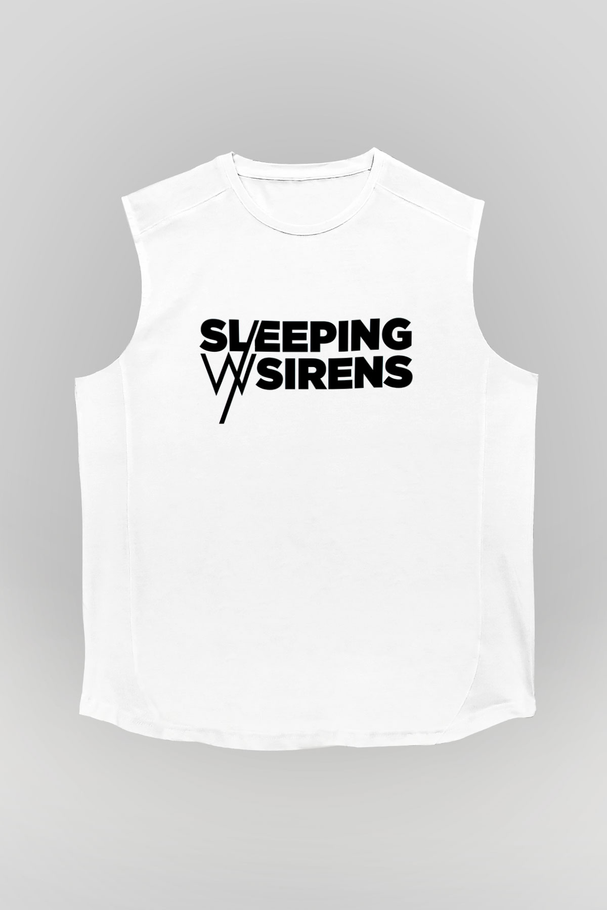 Sleeping with Sirens Beyaz Unisex Kolsuz Tişört