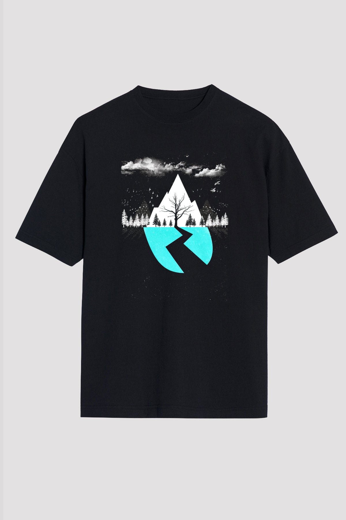Sleeping with Sirens Siyah Unisex Oversize Tişört T-Shirt