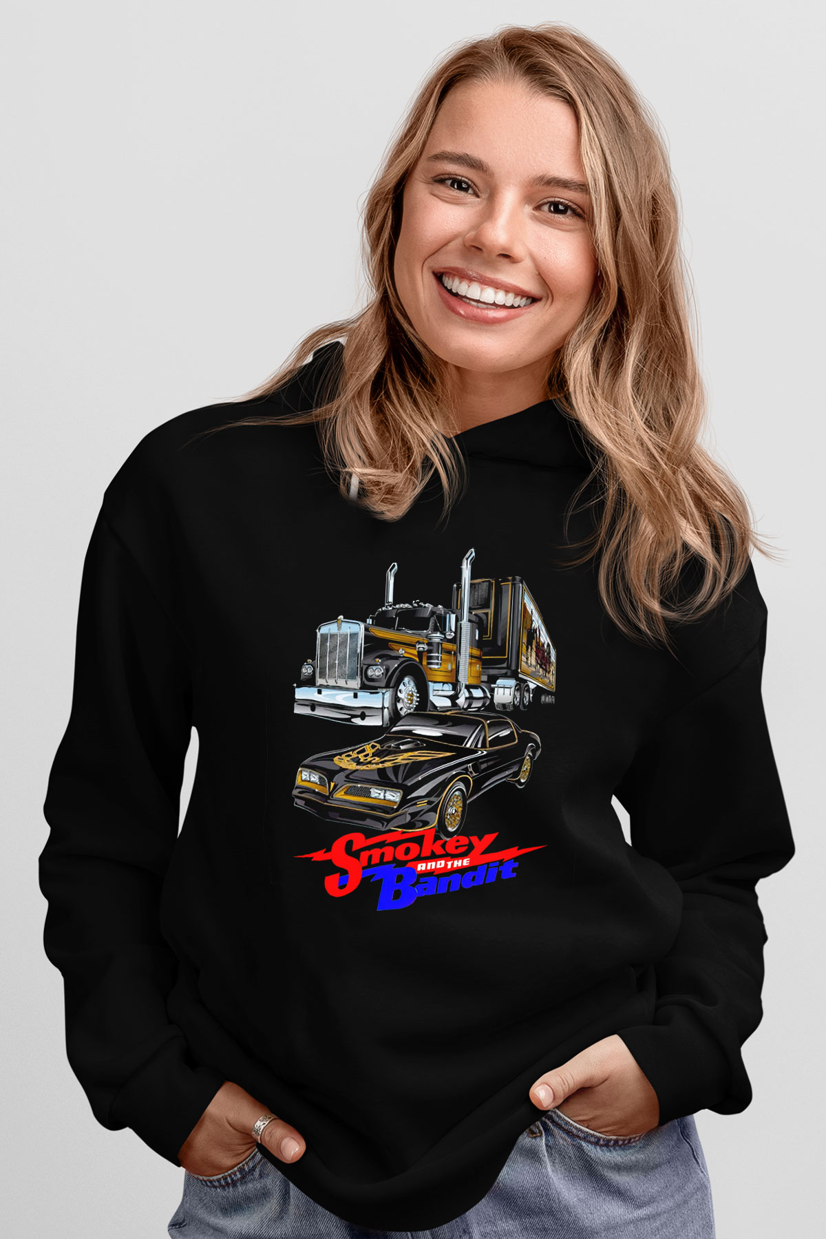 Smokey and the Bandit Siyah Unisex Hoodie