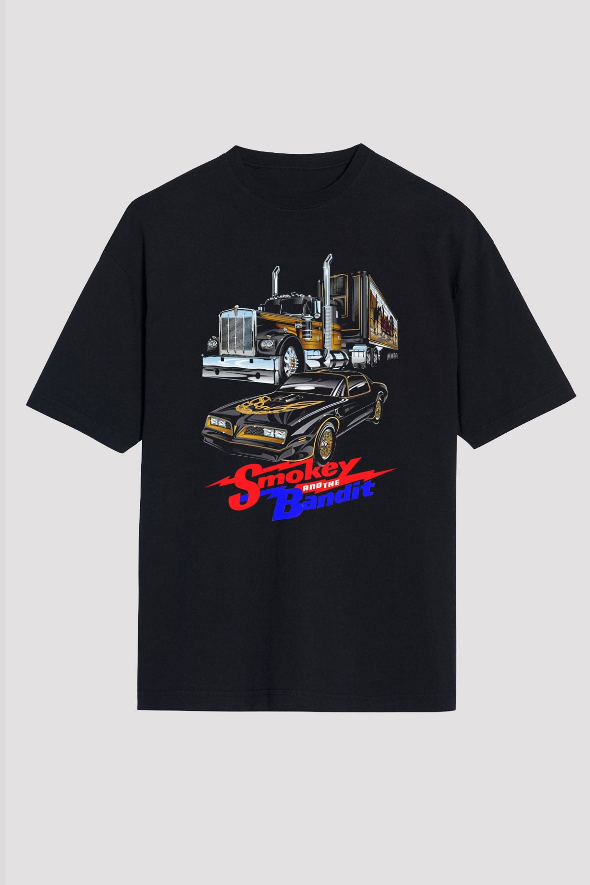 Smokey and the Bandit Siyah Oversize Tişört