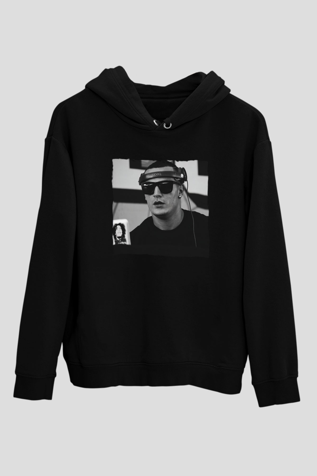 Snake Siyah Unisex Kapüşonlu Sweatshirt