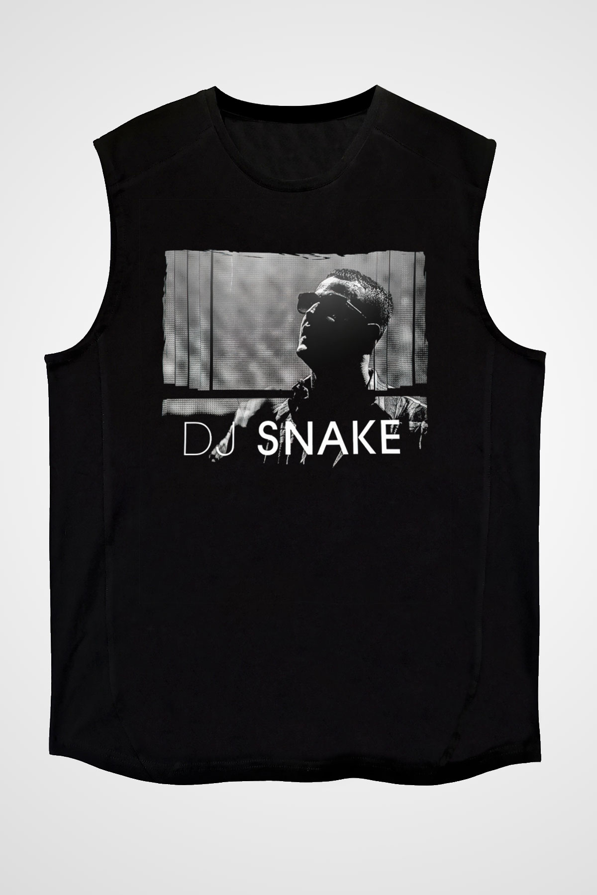 Snake Siyah Unisex Kolsuz Tişört