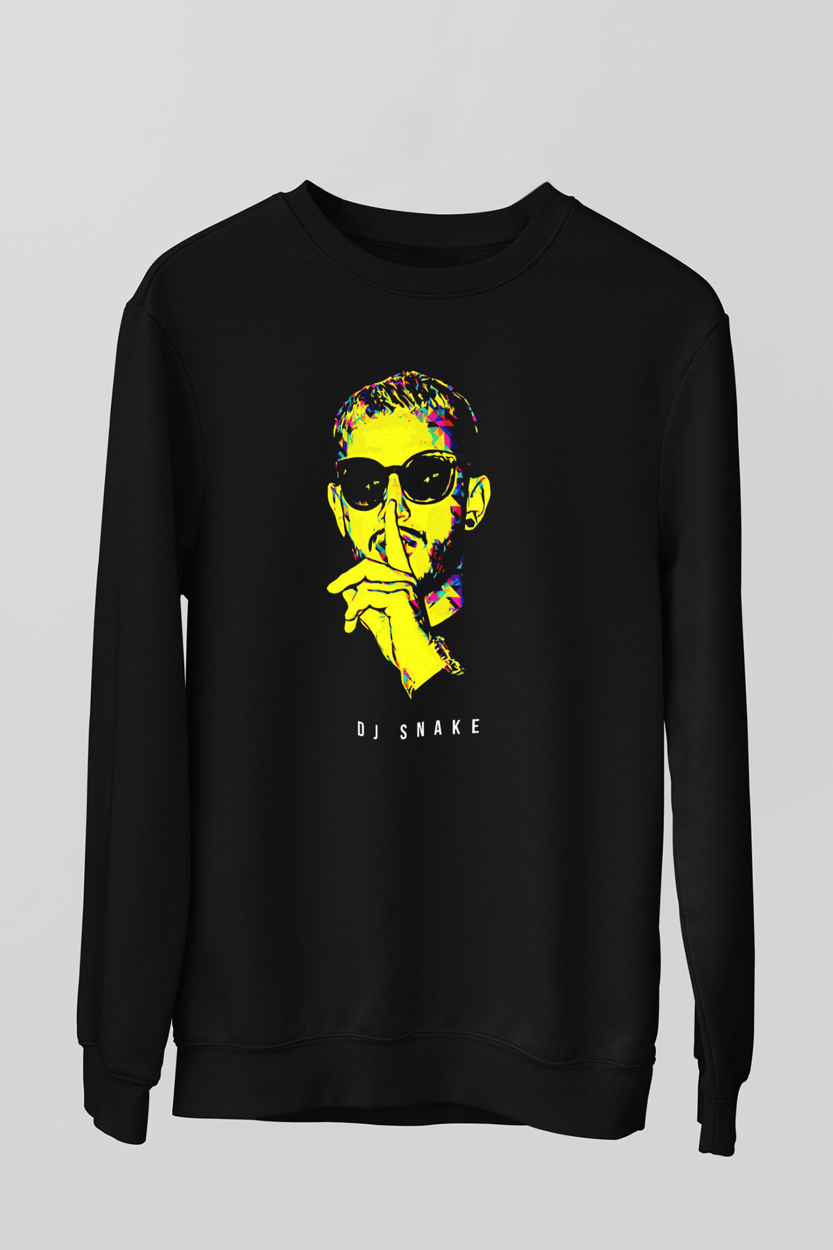 Snake Siyah Unisex Sweatshirt