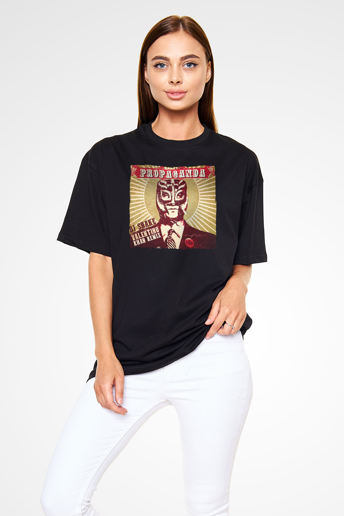 Snake Siyah Oversize Tişört Oversize T-shirt - TişörtFabrikası