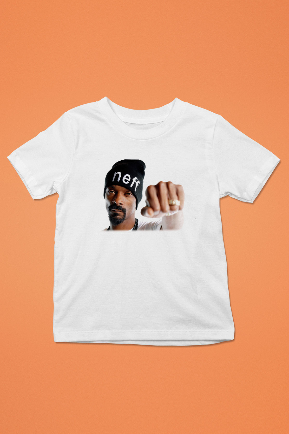 Snoop Dogg Baskılı Beyaz Unisex Çocuk Tişört