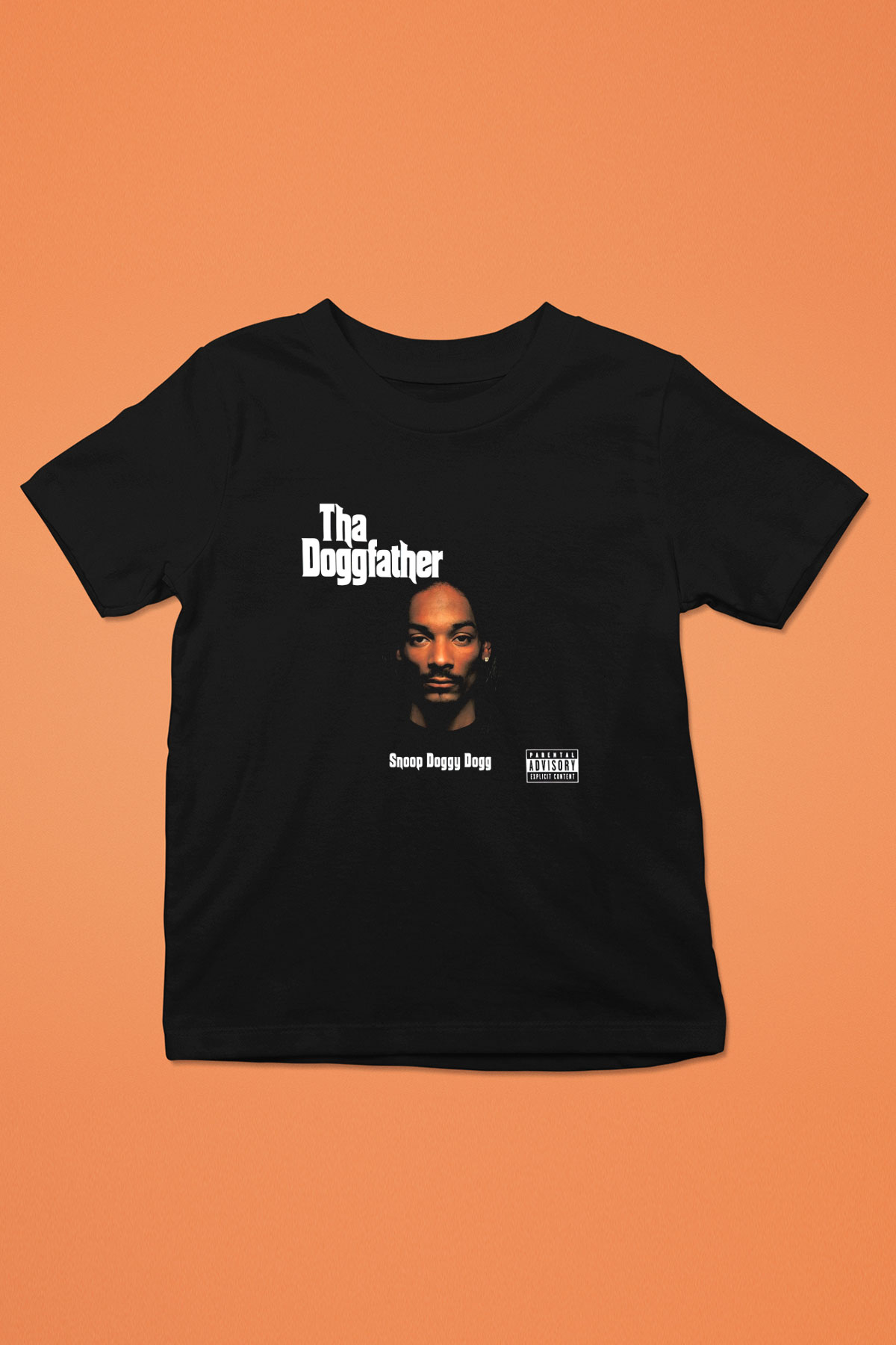 Snoop Dogg Baskılı Siyah Unisex Çocuk Tişört