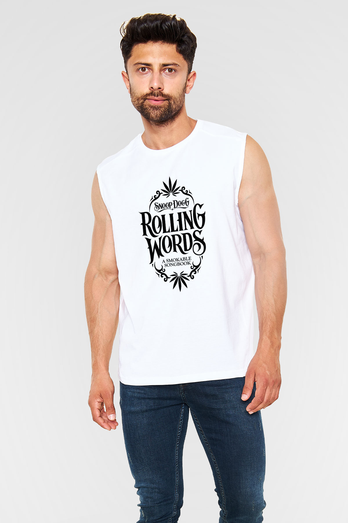 Snoop Dogg Beyaz Unisex Kolsuz Tişört