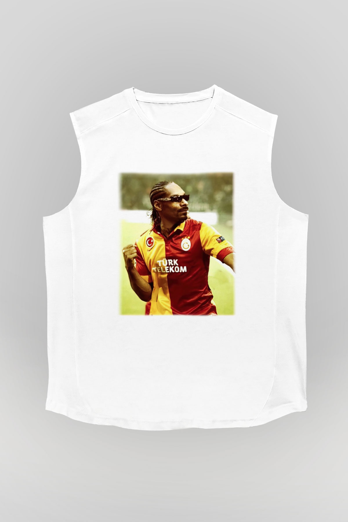 Snoop Dogg Beyaz Unisex Kolsuz Tişört