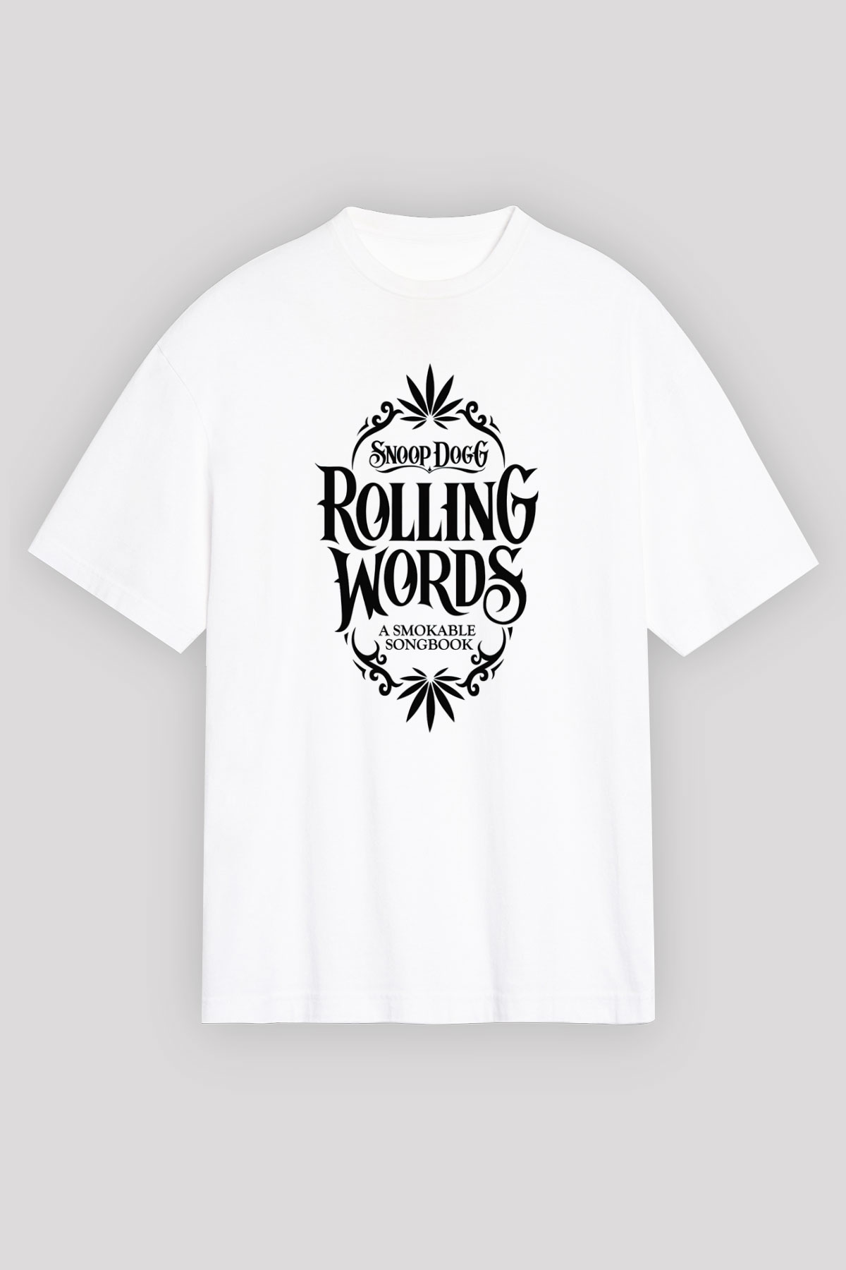 Snoop Dogg Beyaz Unisex Oversize Tişört T-Shirt
