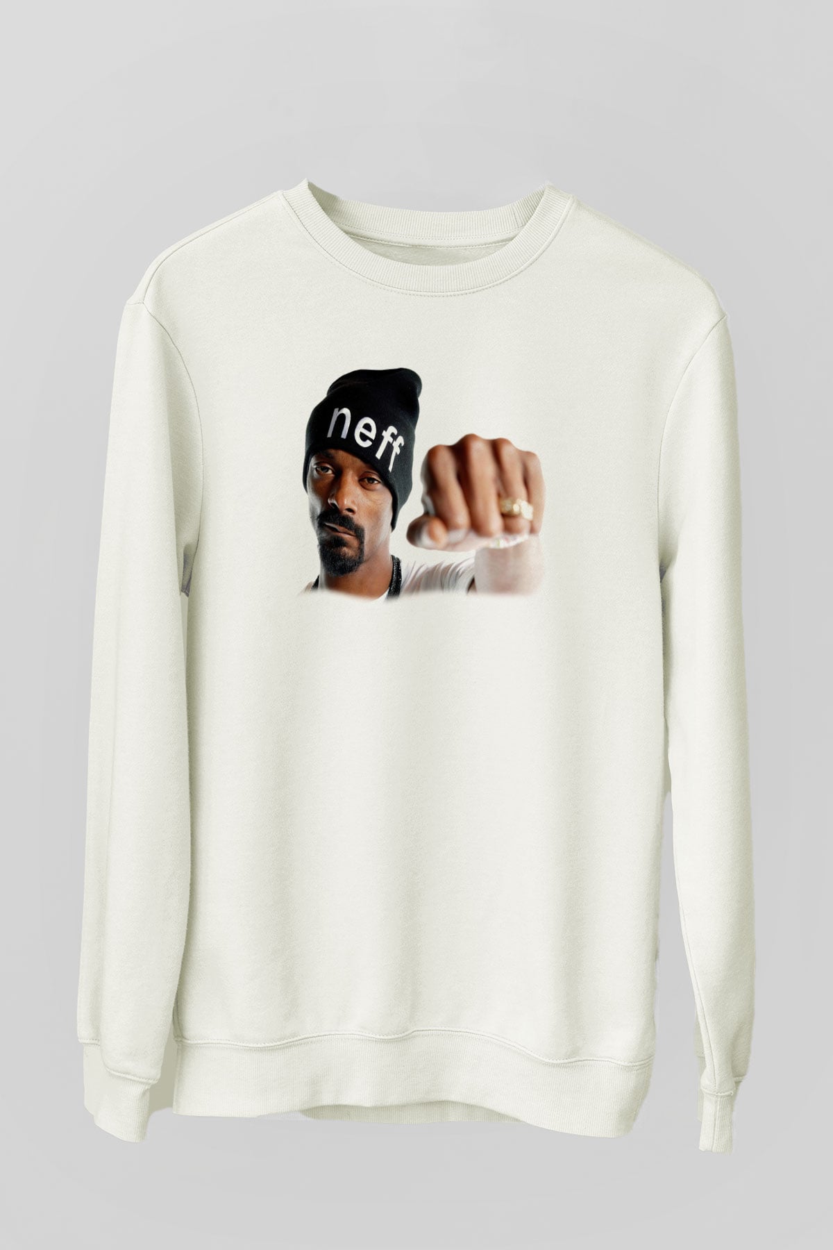 Snoop Dogg Beyaz Unisex Sweatshirt