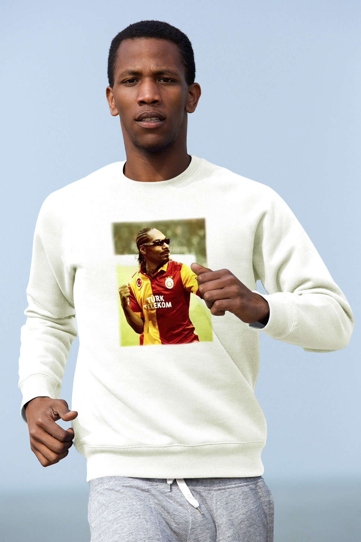 Snoop Dogg Beyaz Unisex Sweatshirt