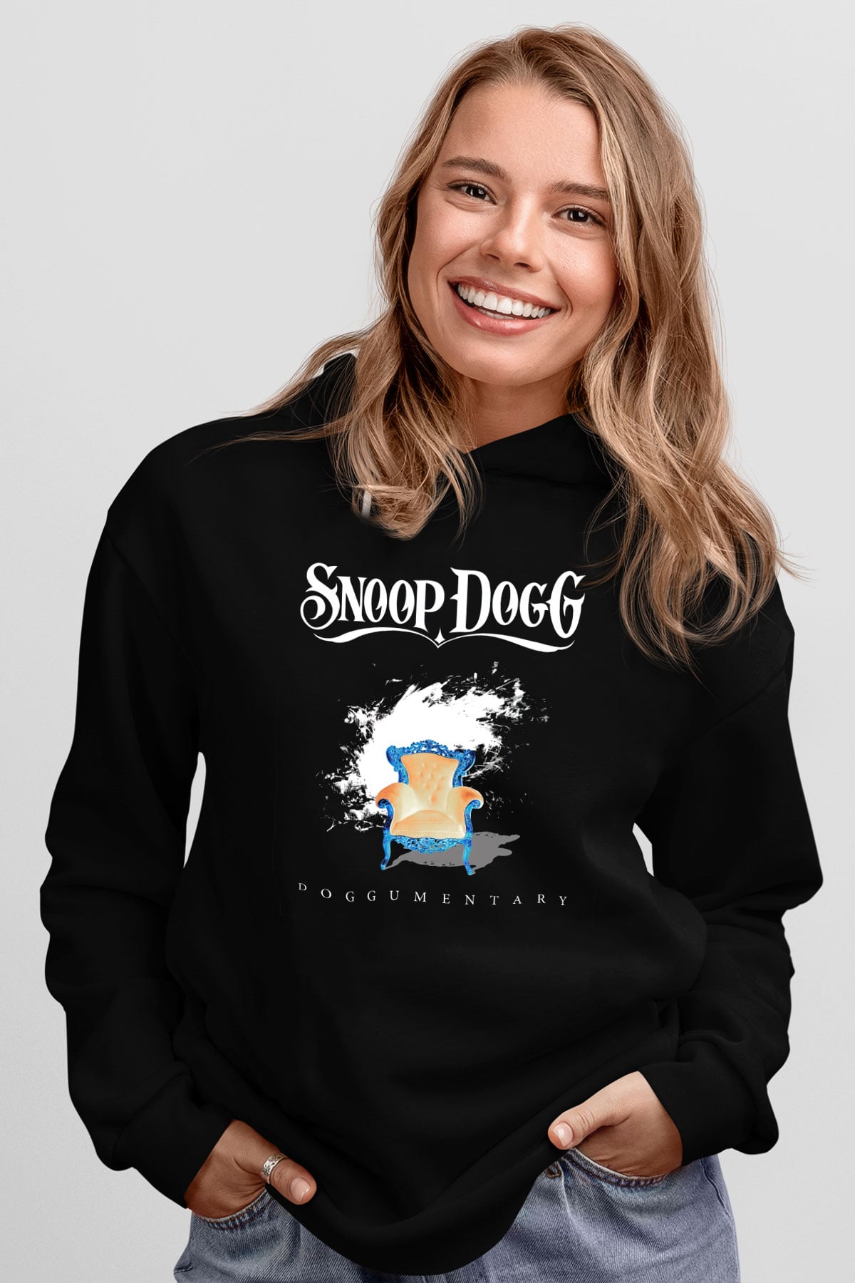 Snoop Dogg Siyah Unisex Hoodie