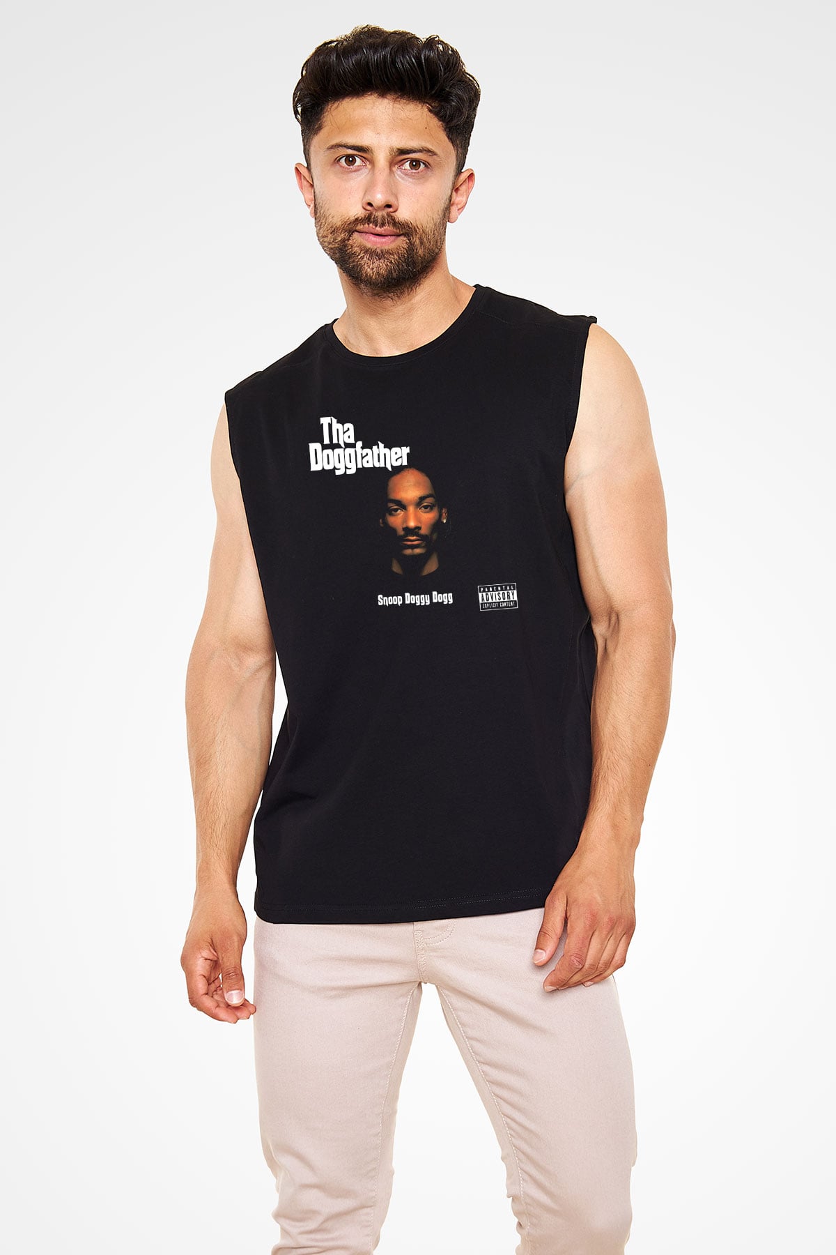 Snoop Dogg Siyah Unisex Kolsuz Tişört