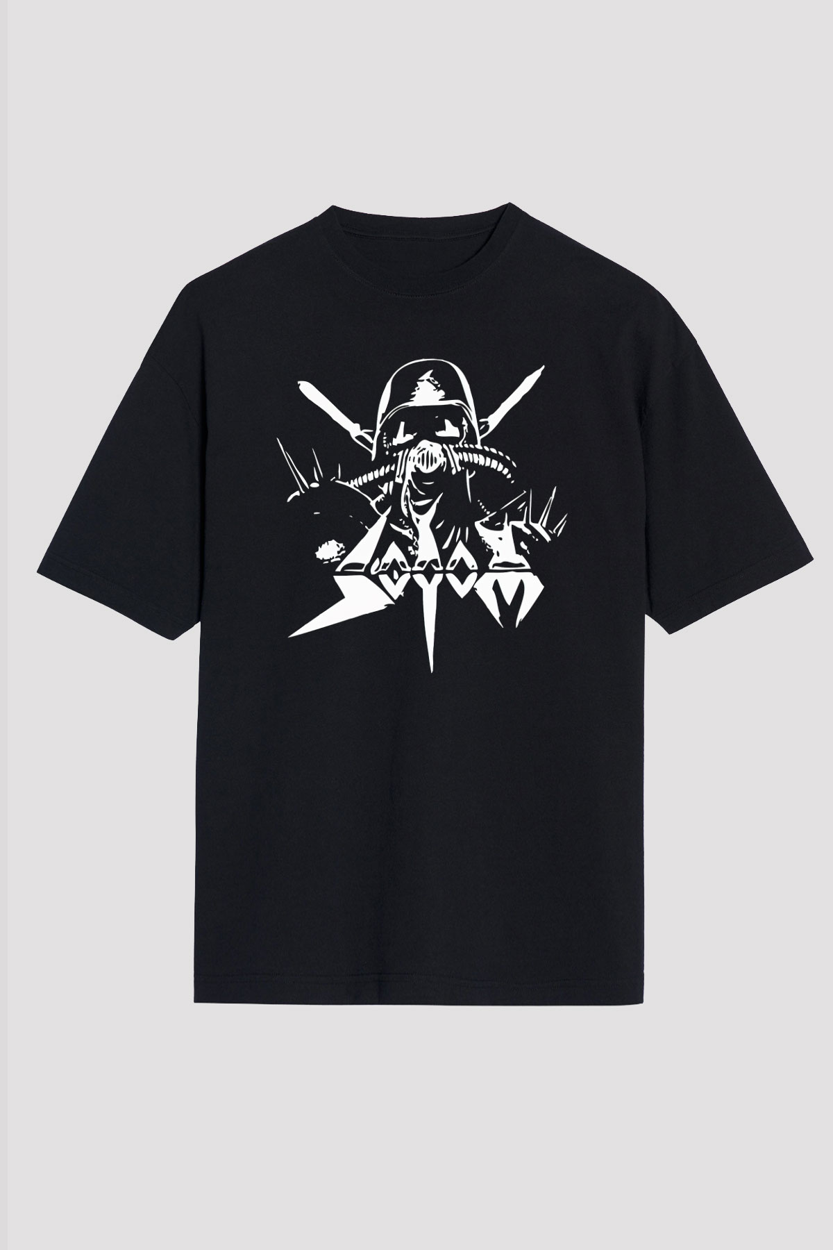 Sodom Siyah Unisex Oversize Tişört T-Shirt