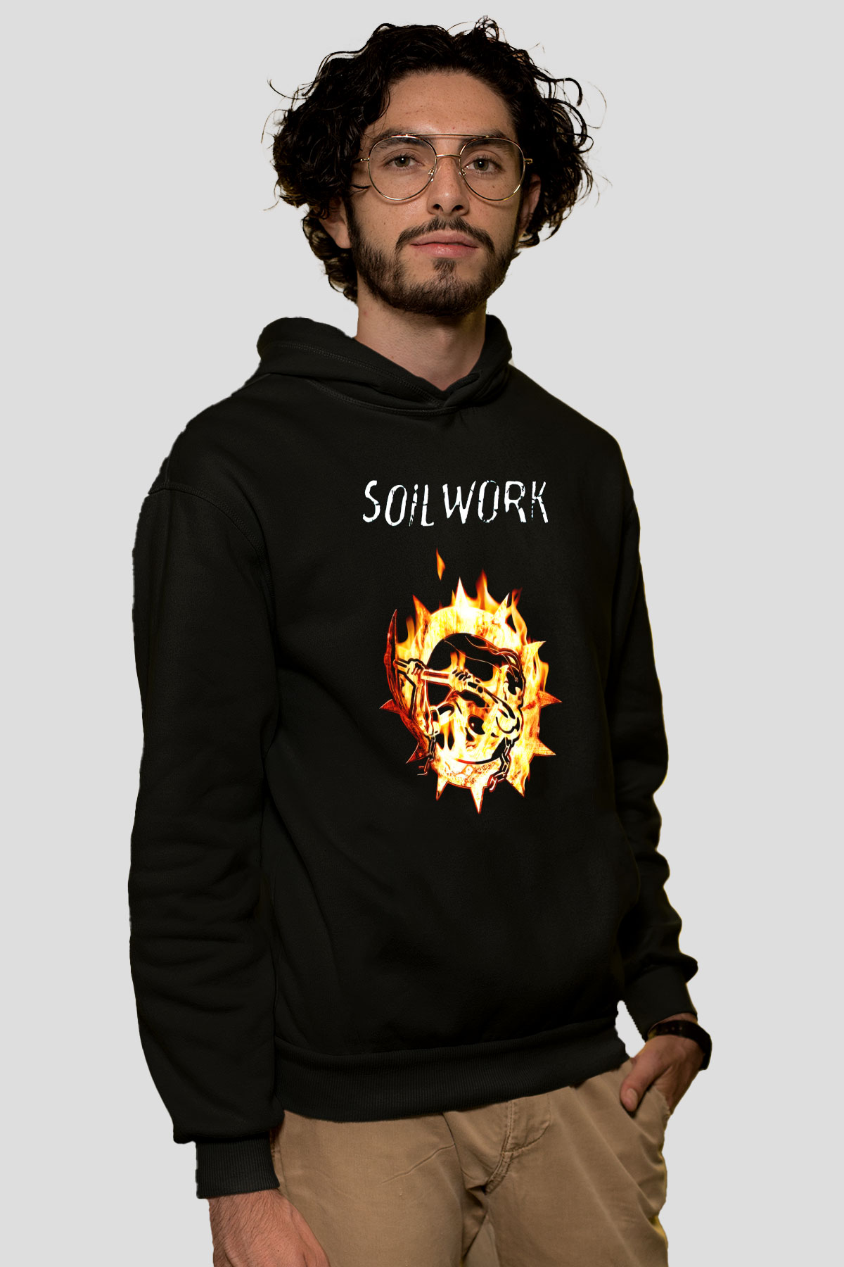 Soilwork Siyah Unisex Kapşonlu Sweatshirt