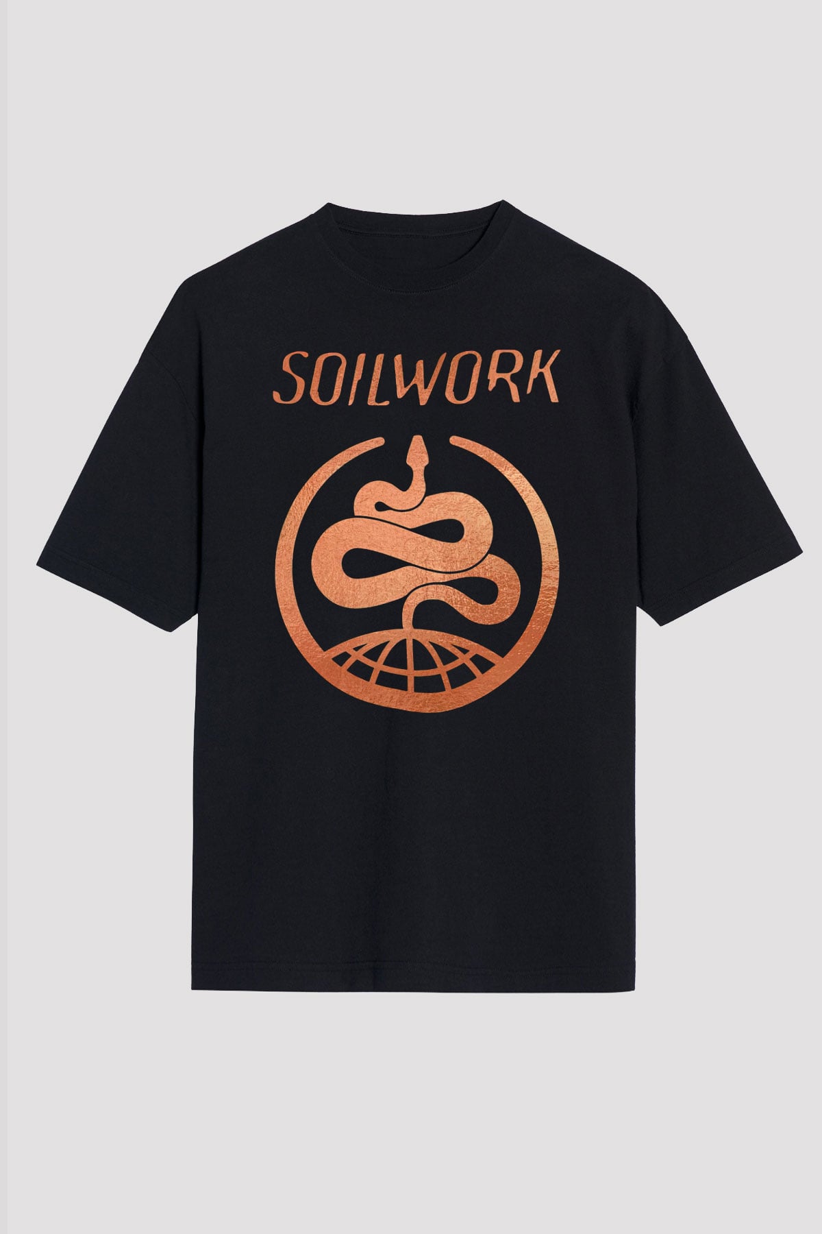 Soilwork Siyah Oversize Tişört Oversize T-shirt - Tişört Fabrikası