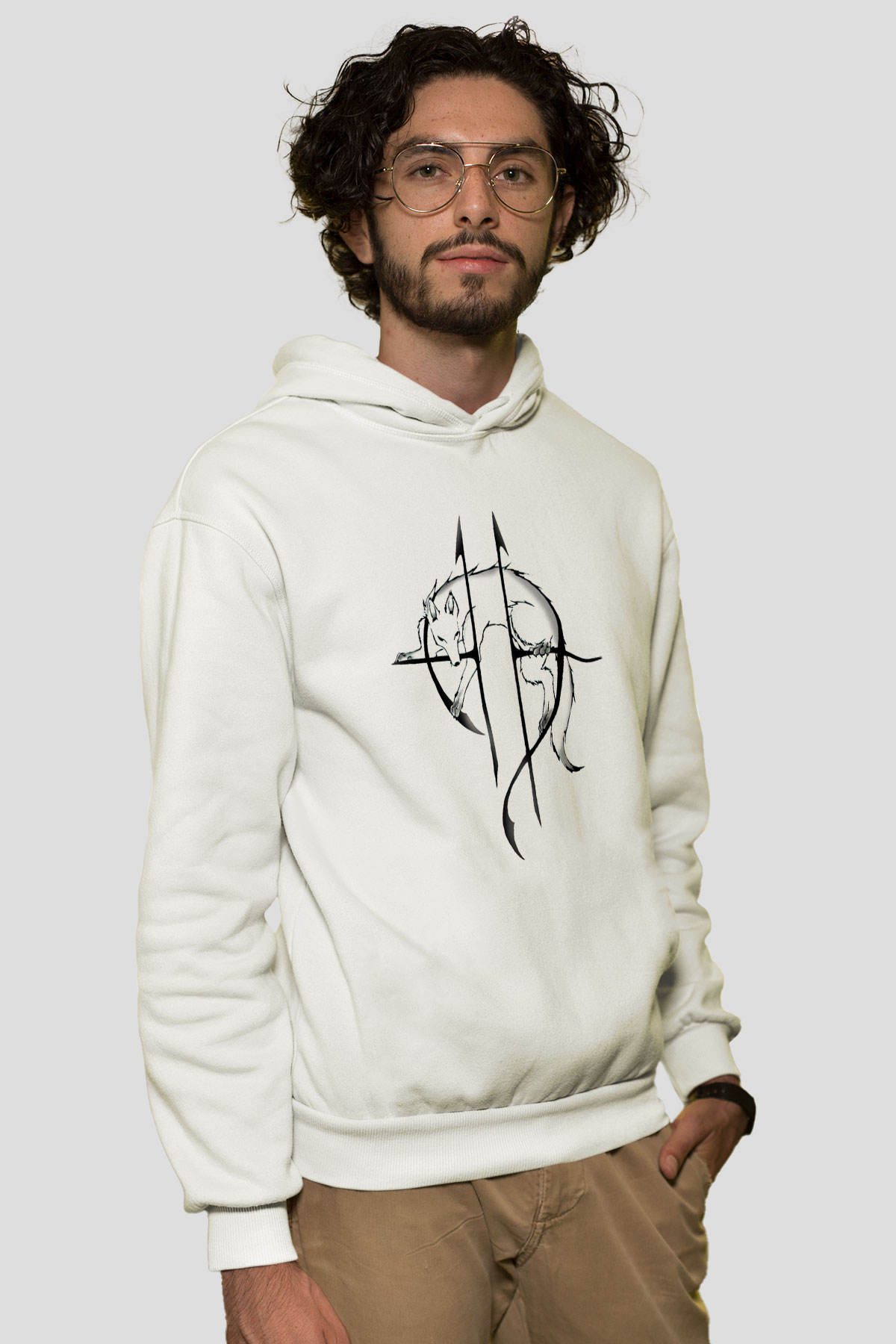 Sonata Arctica Beyaz Unisex Kapşonlu Sweatshirt